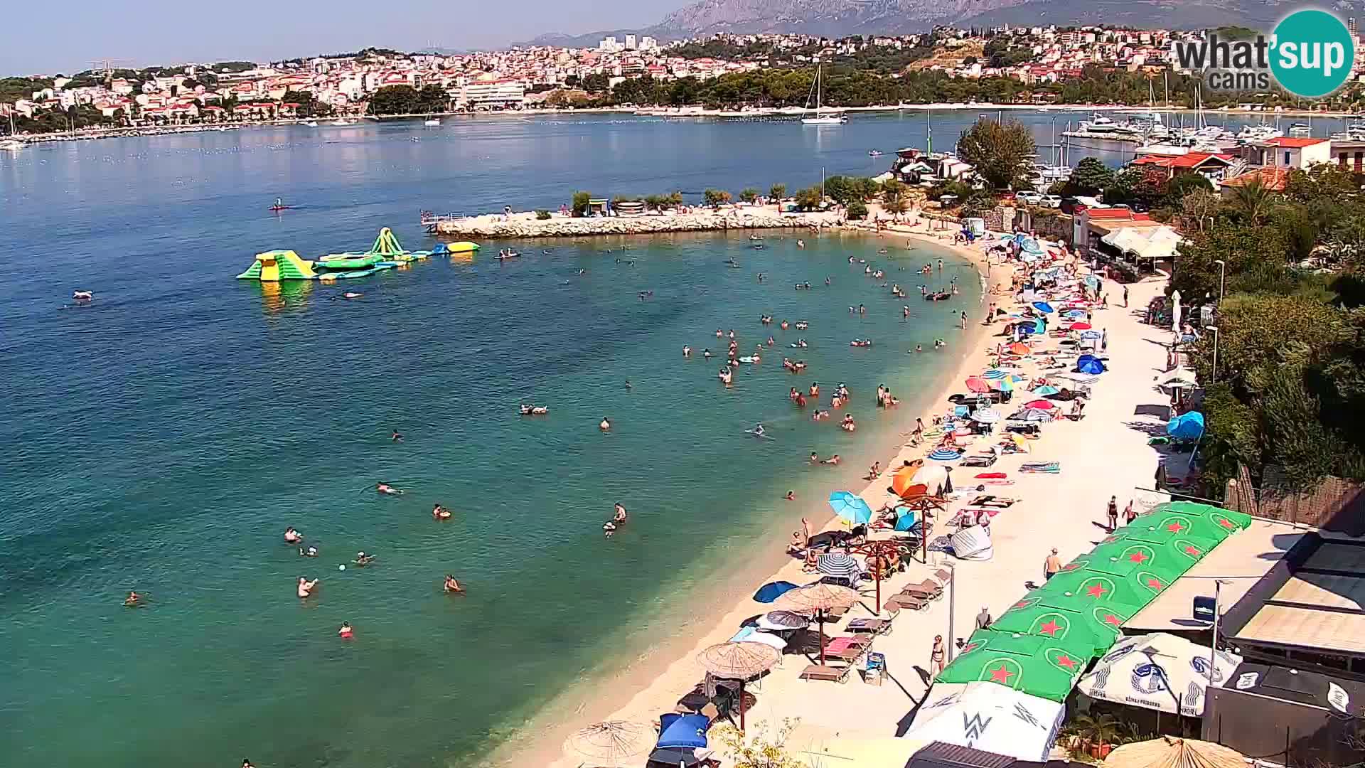 Spletna kamera Plaža Podstrana – Pogled v živo
