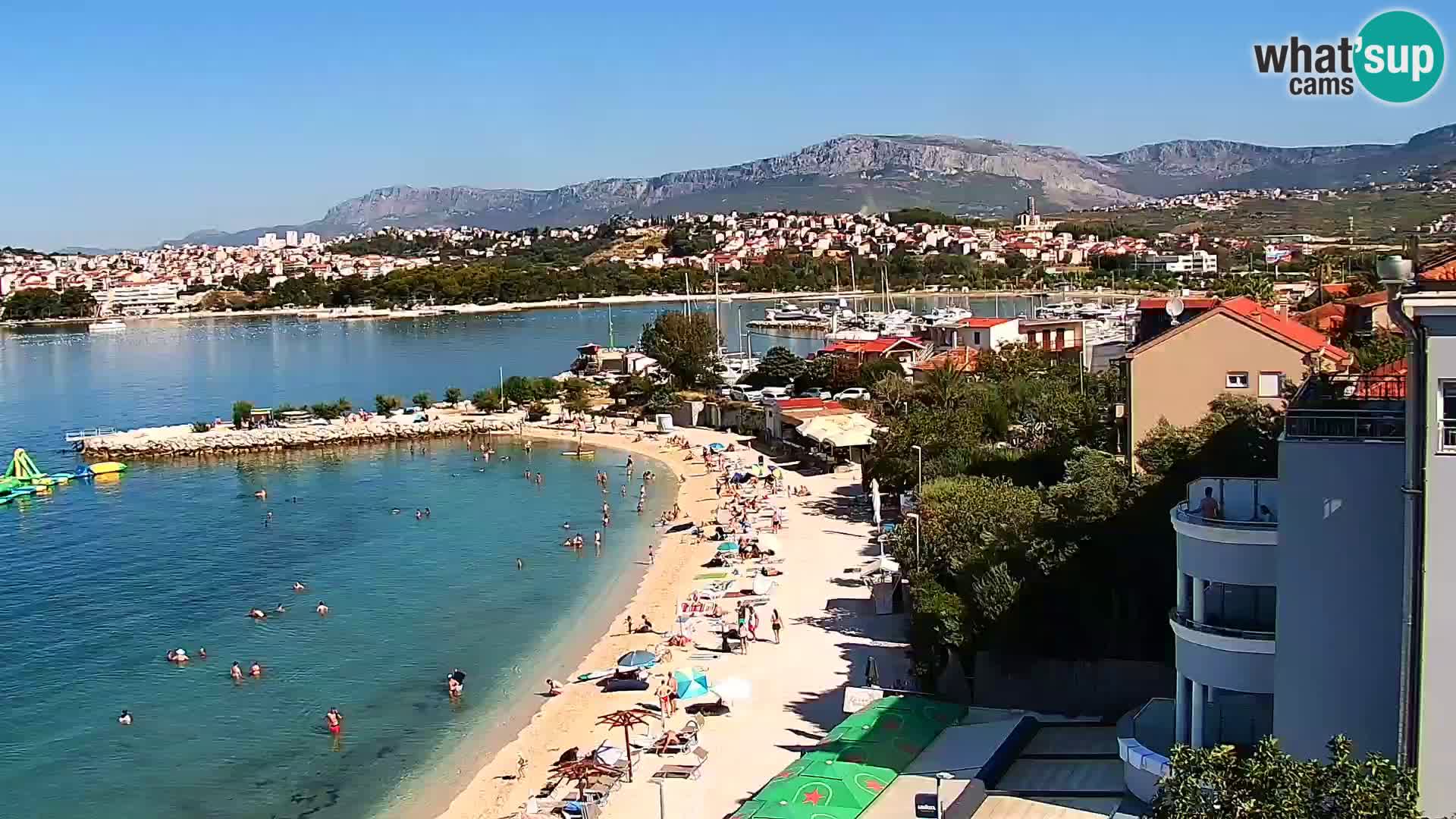 Spletna kamera Plaža Podstrana – Pogled v živo