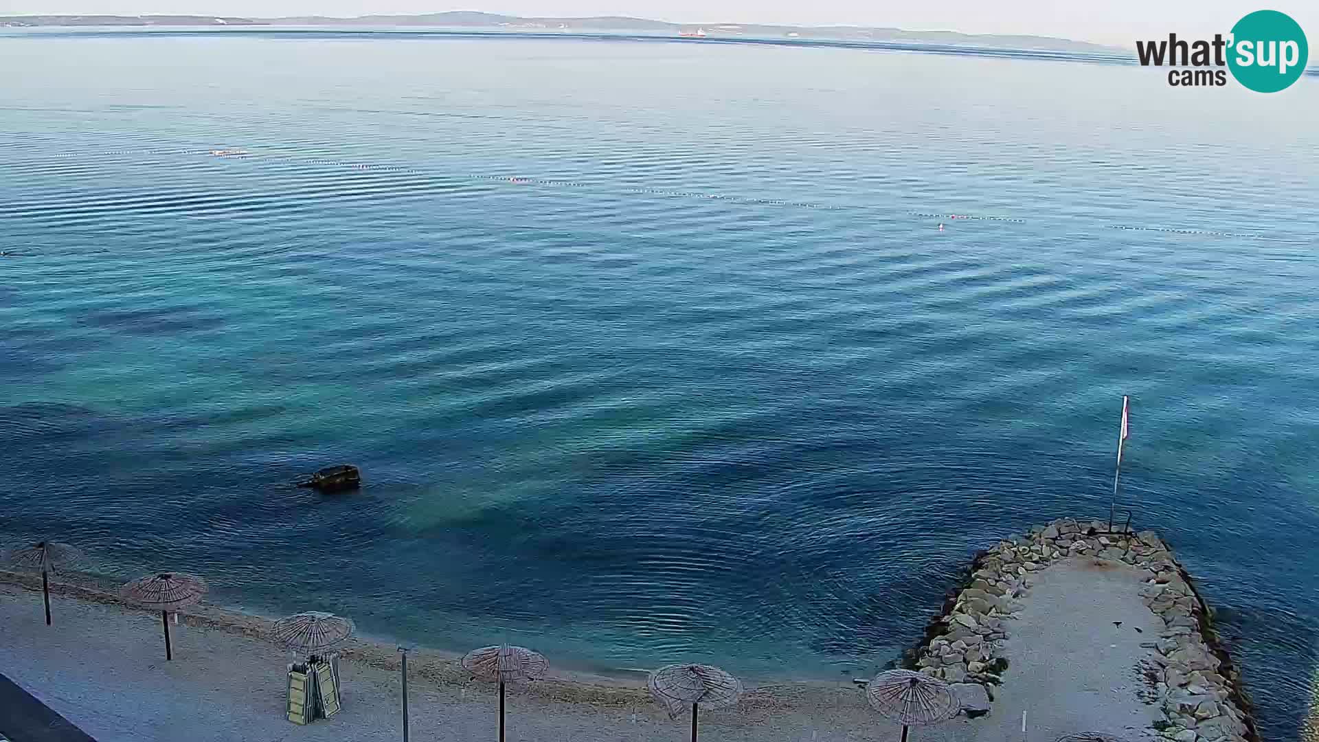 Spletna kamera Plaža Podstrana – Pogled v živo