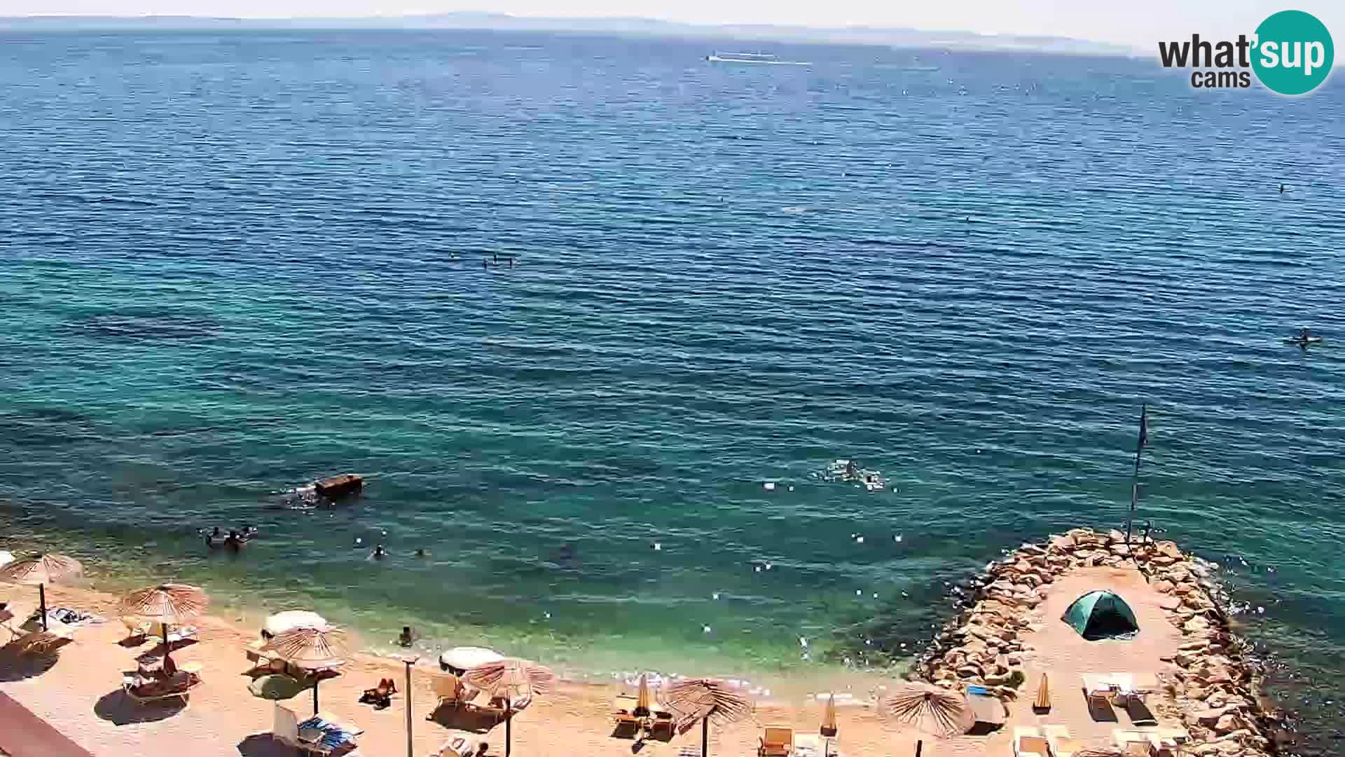 Web kamera Plaža Podstrana – Pogled uživo