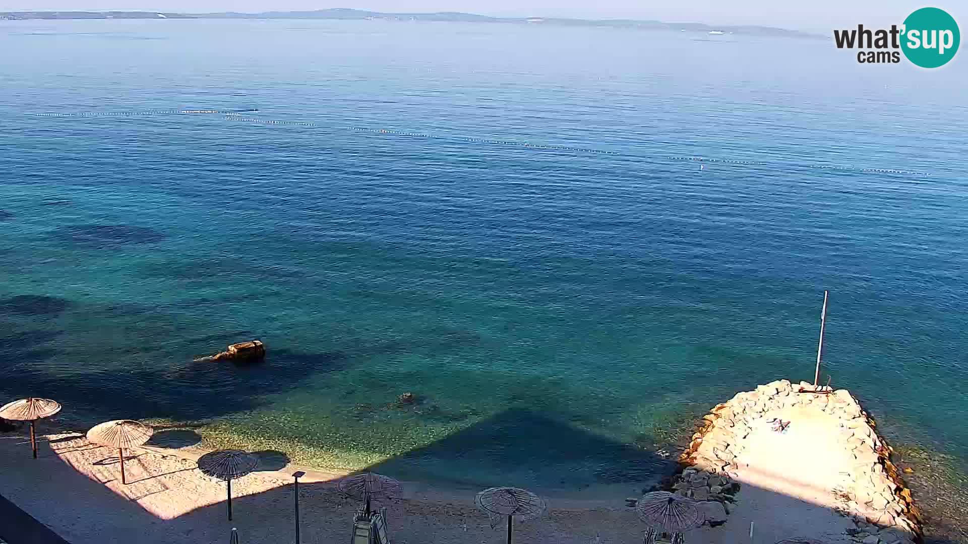 Web kamera Plaža Podstrana – Pogled uživo
