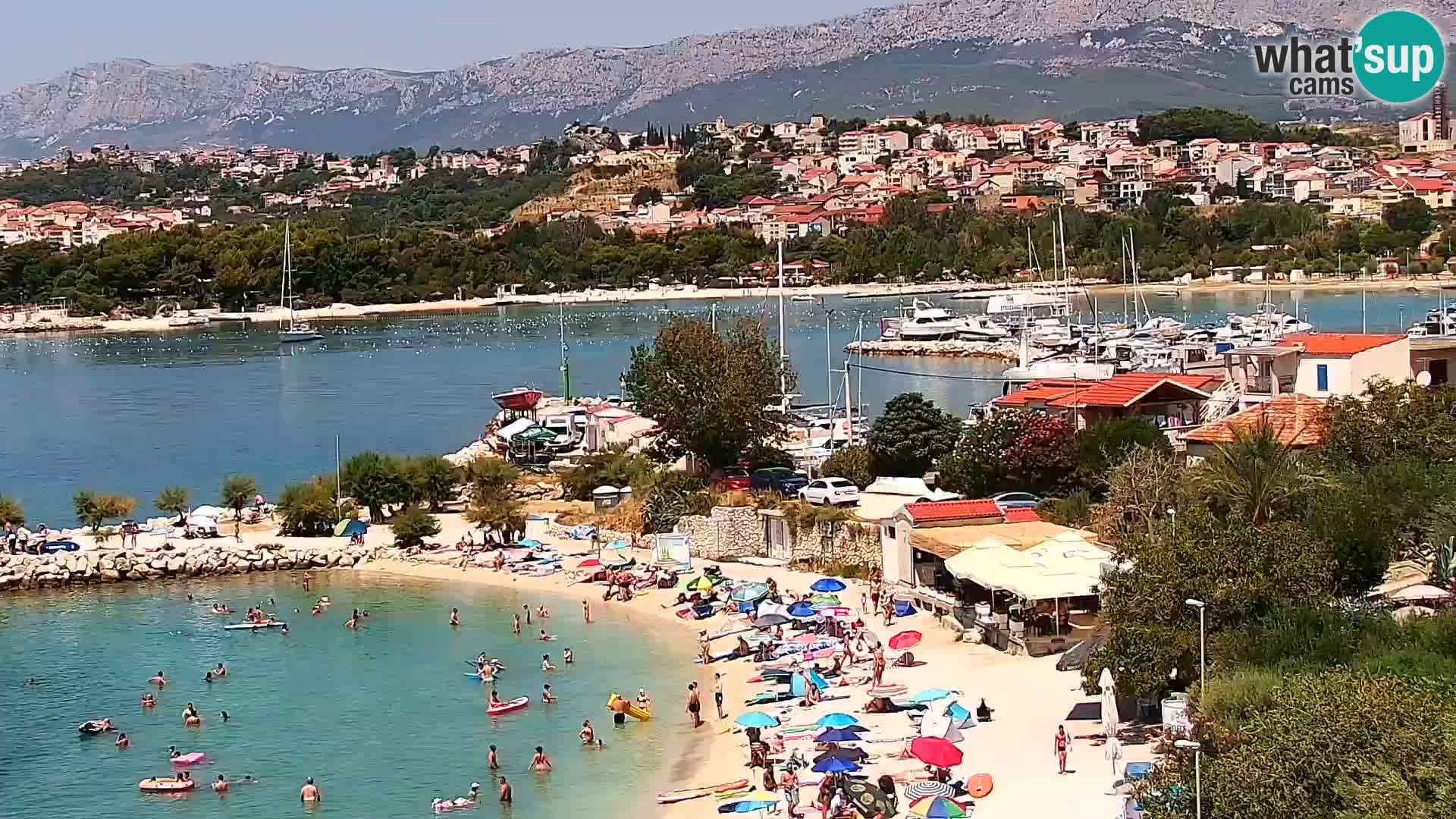 Web kamera Plaža Podstrana – Pogled uživo