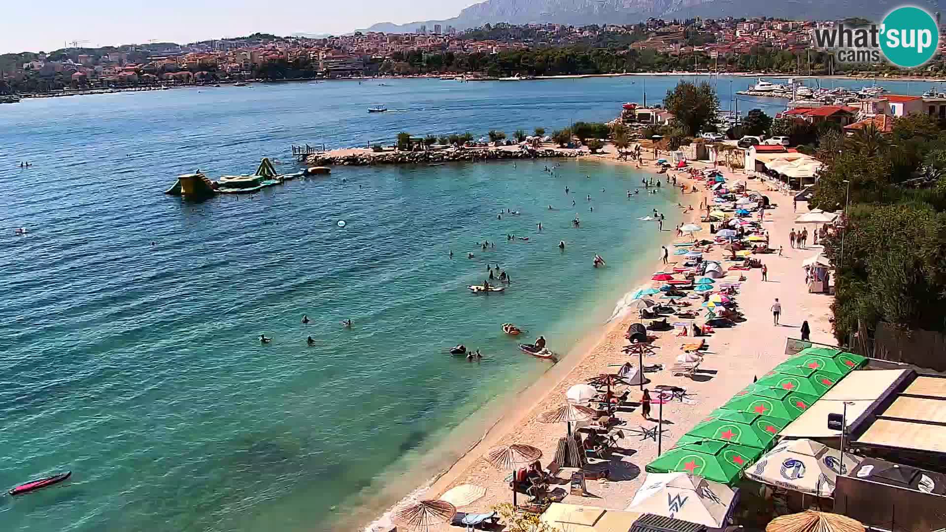 Webcam plage de Podstrana – Vue en direct depuis Hotel Split