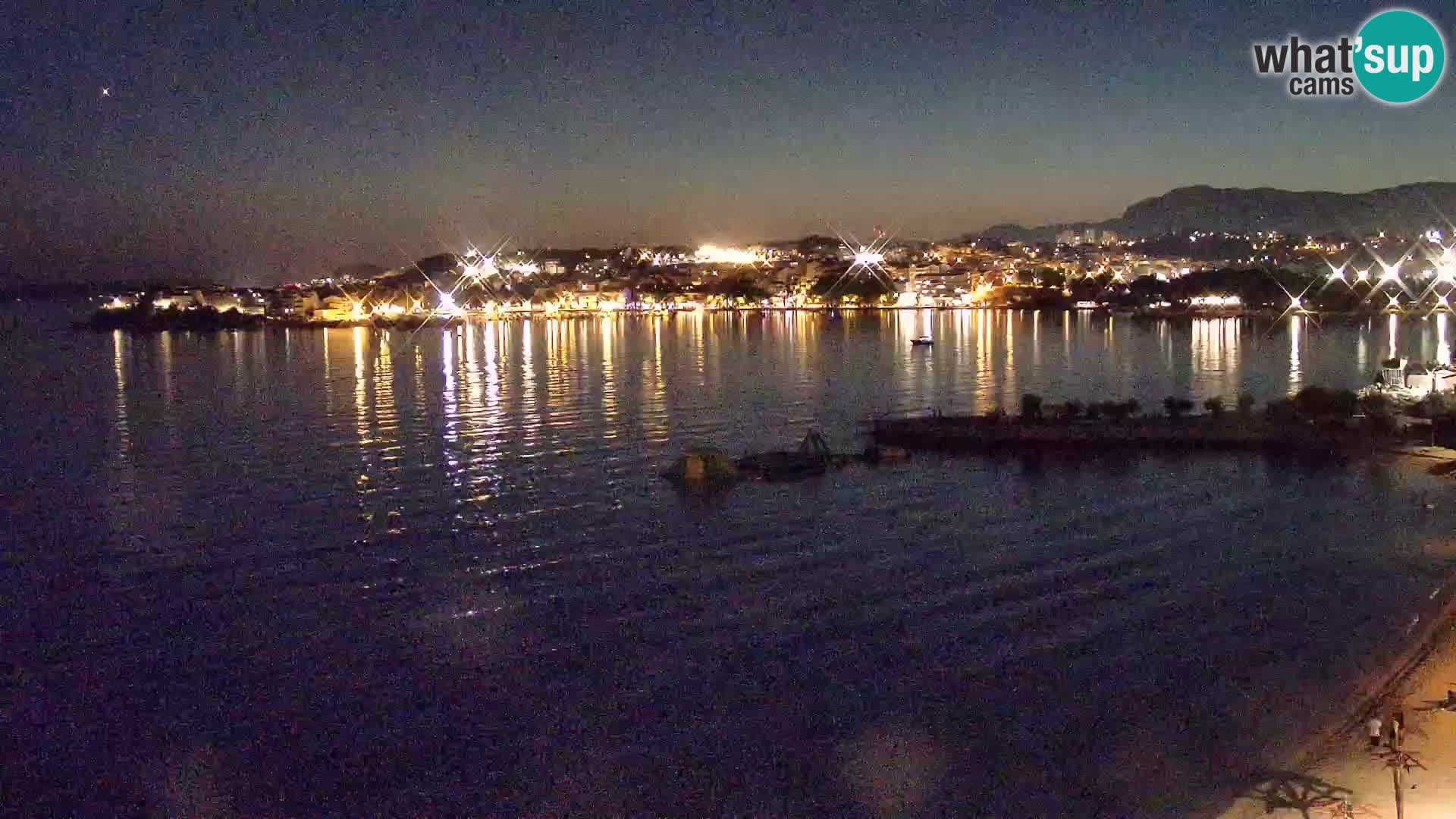 Web kamera Plaža Podstrana – Pogled uživo