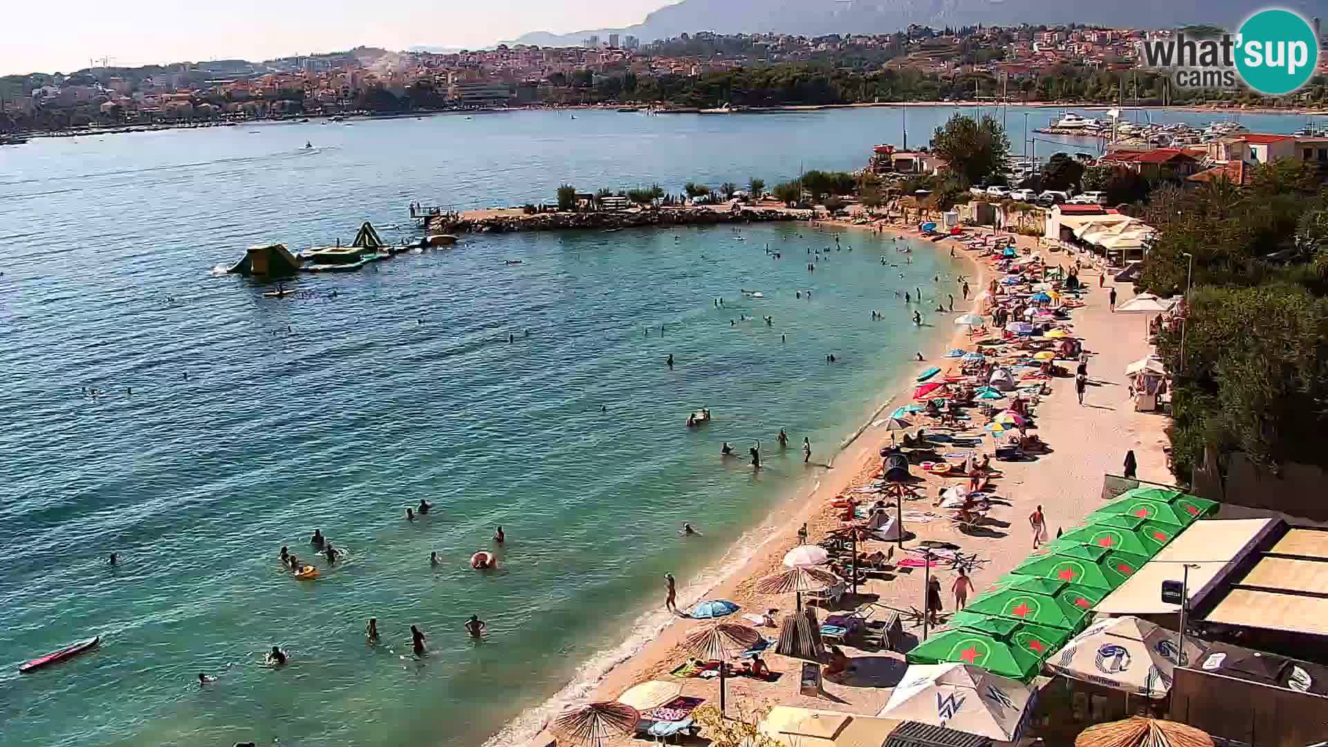 Webcam plage de Podstrana – Vue en direct depuis Hotel Split