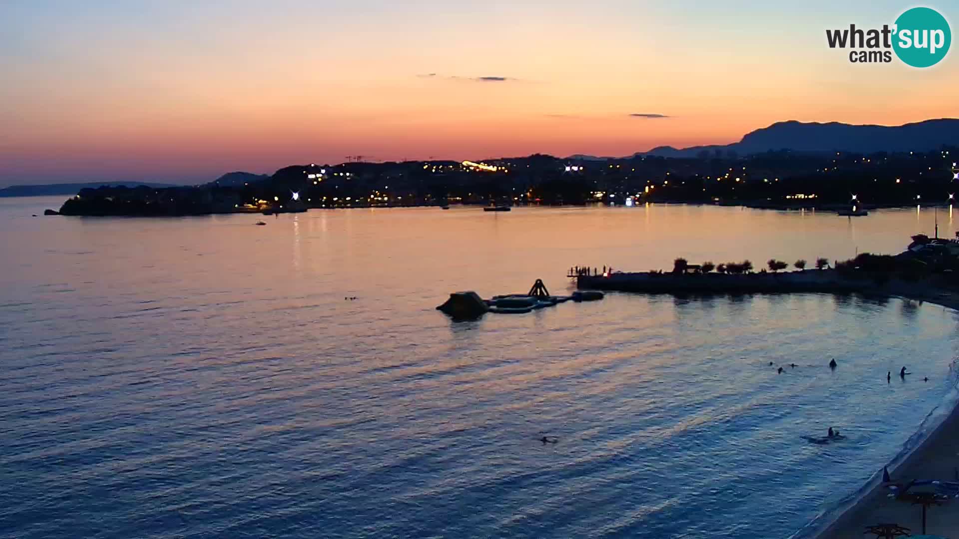 Webcam plage de Podstrana – Vue en direct depuis Hotel Split