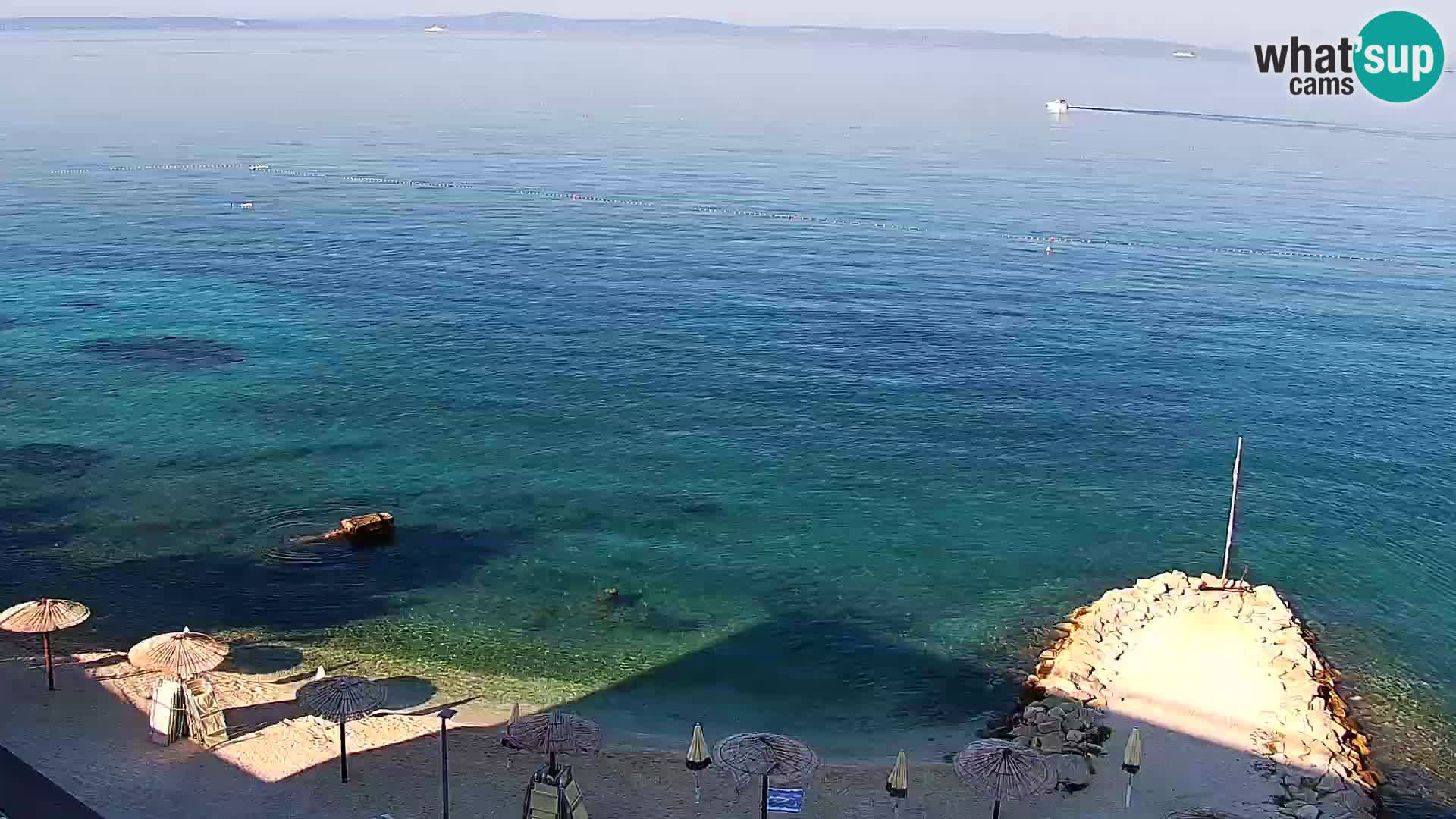 Webcam Playa de Podstrana – Vista en directo desde Hotel Split
