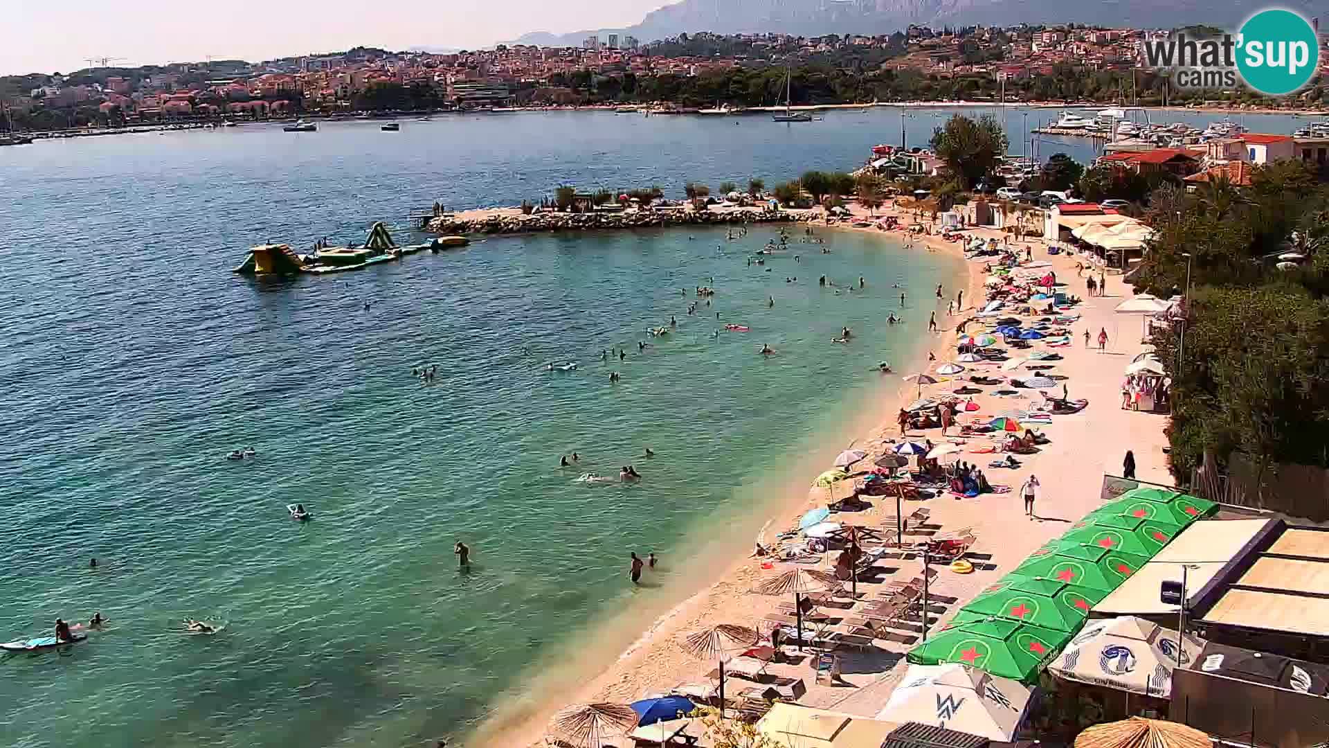 Web kamera Plaža Podstrana – Pogled uživo
