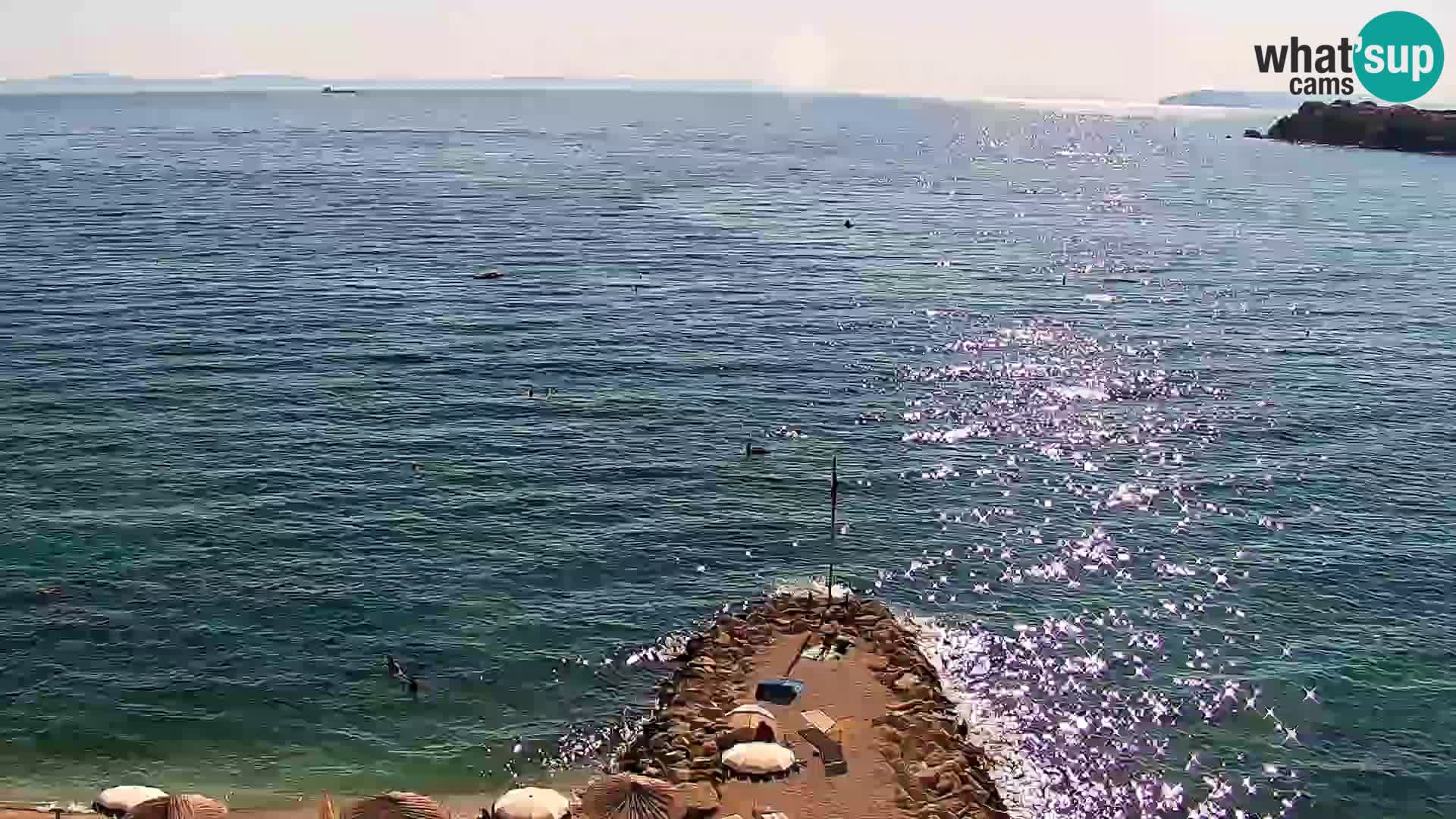 Webcam Playa de Podstrana – Vista en directo desde Hotel Split