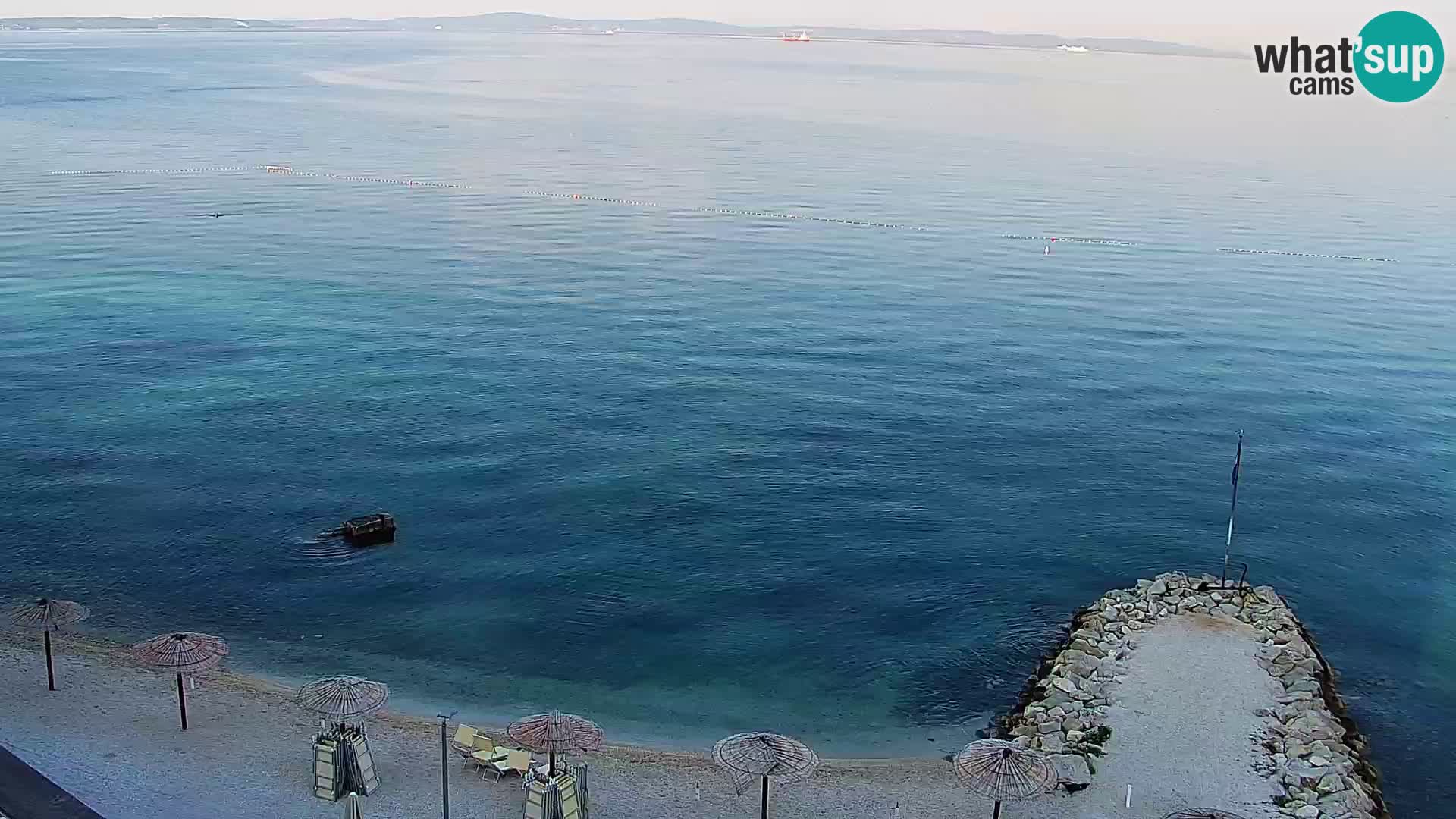 Webcam plage de Podstrana – Vue en direct depuis Hotel Split