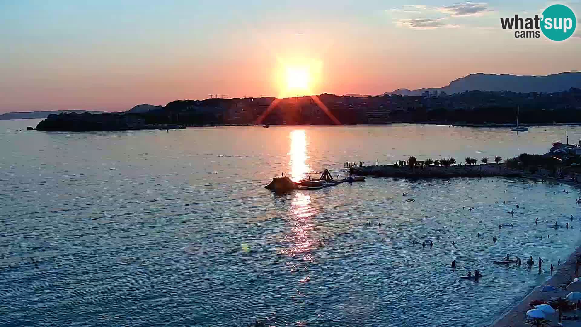 Webcam plage de Podstrana – Vue en direct depuis Hotel Split