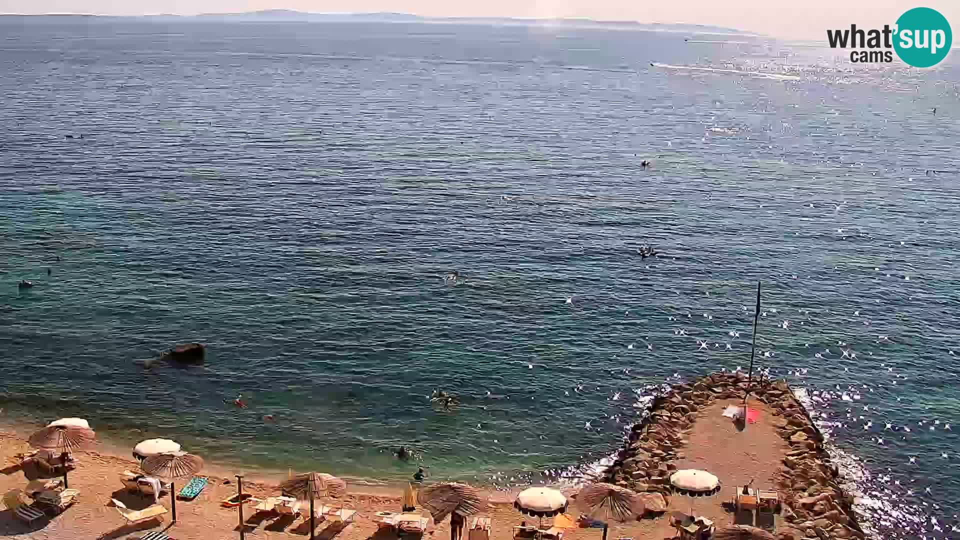 Webcam plage de Podstrana – Vue en direct depuis Hotel Split