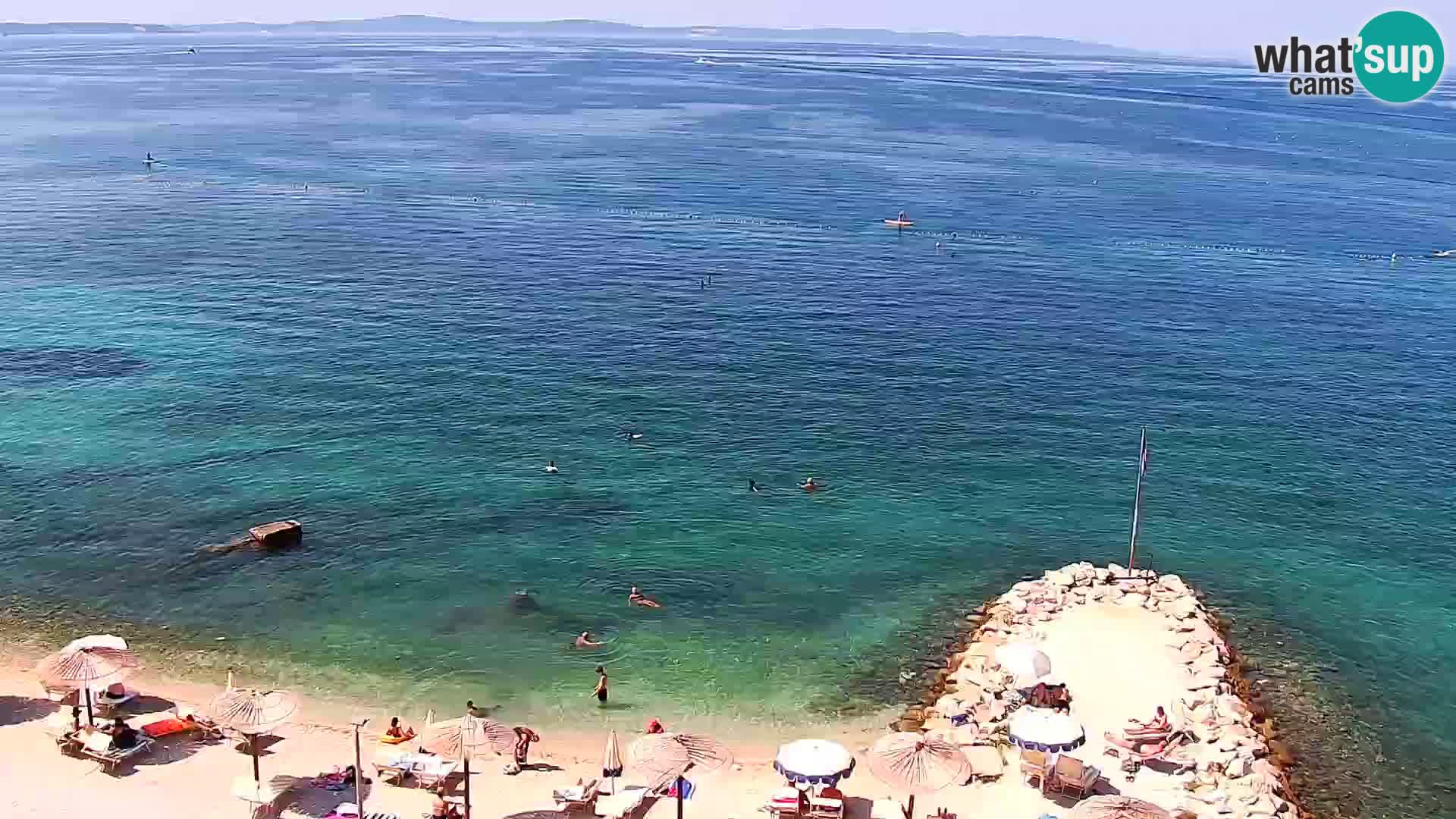 Web kamera Plaža Podstrana – Pogled uživo