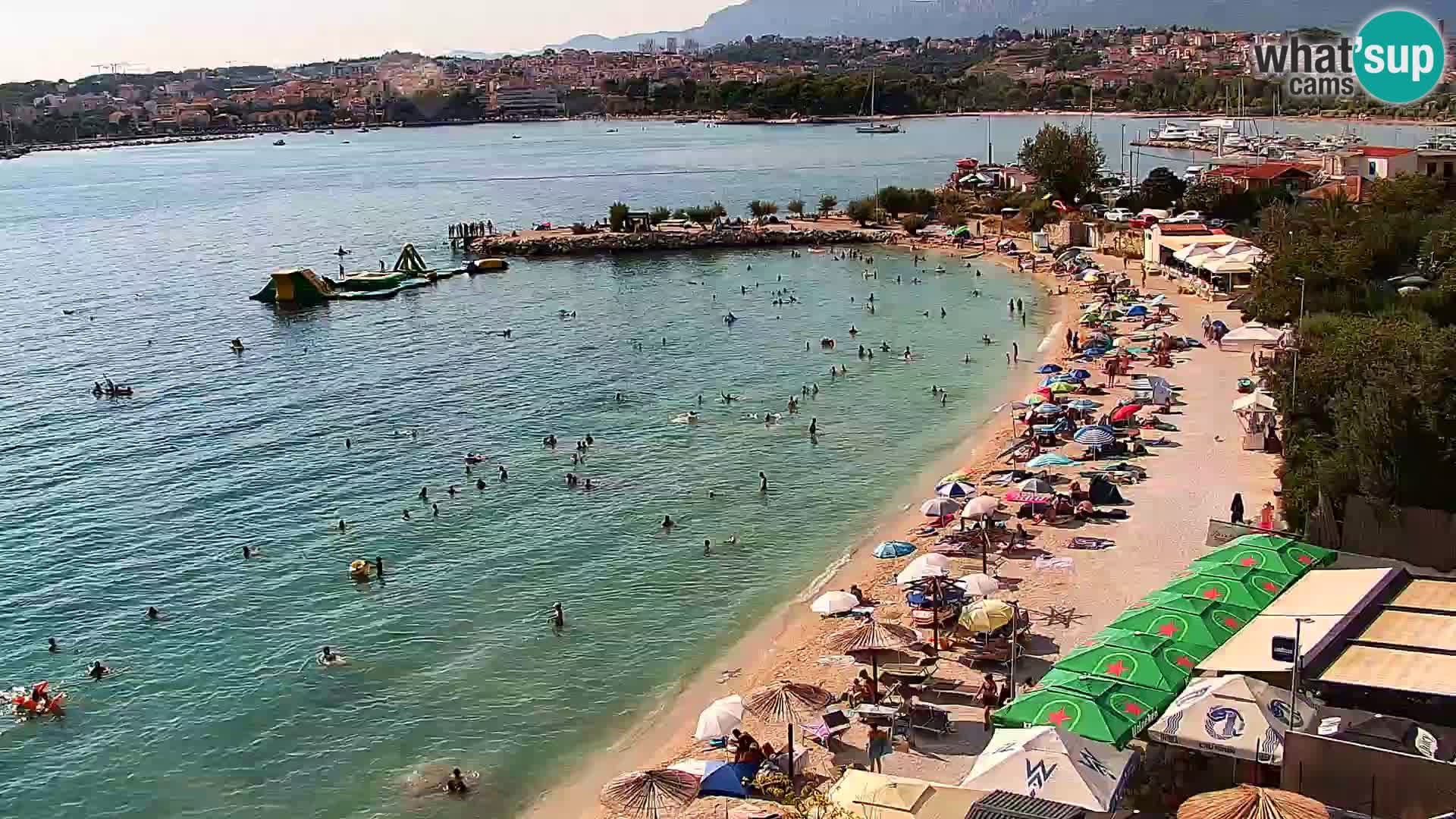 Spletna kamera Plaža Podstrana – Pogled v živo