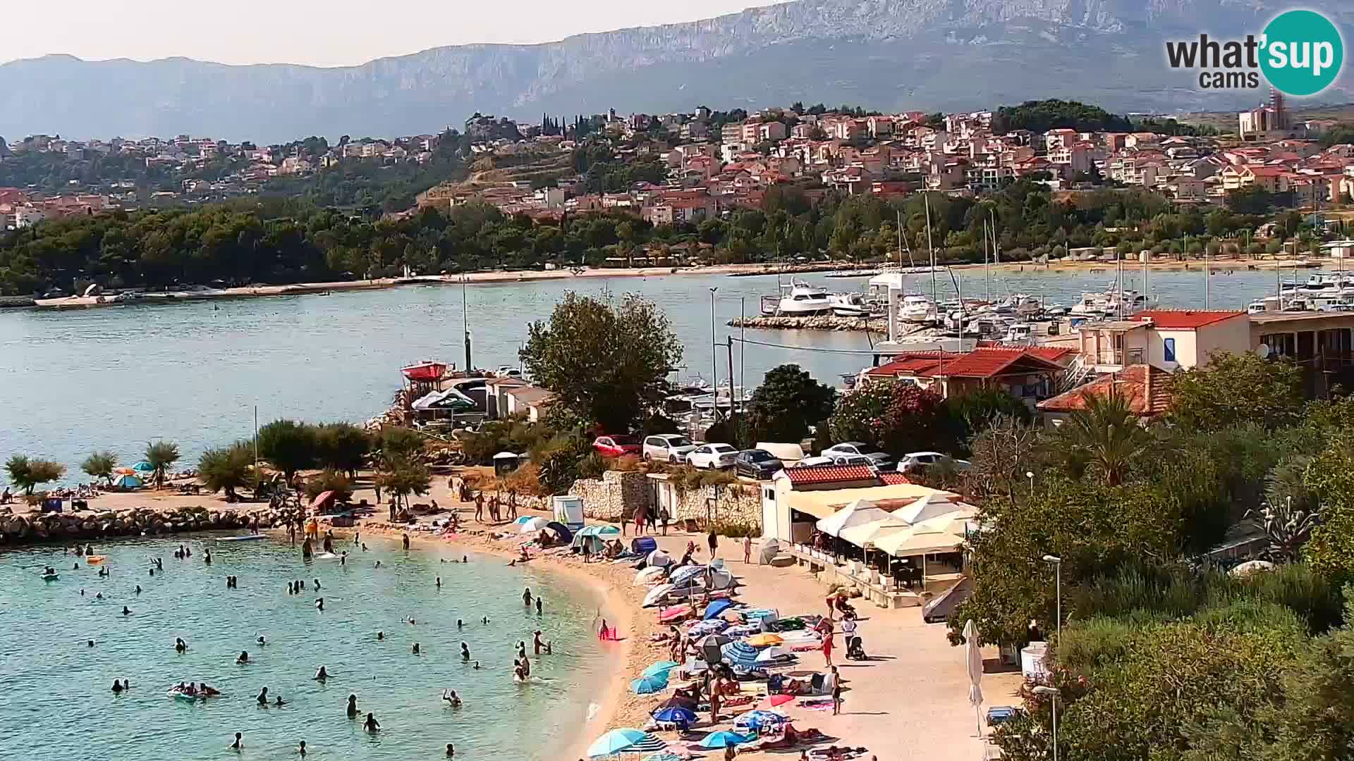 Web kamera Plaža Podstrana – Pogled uživo