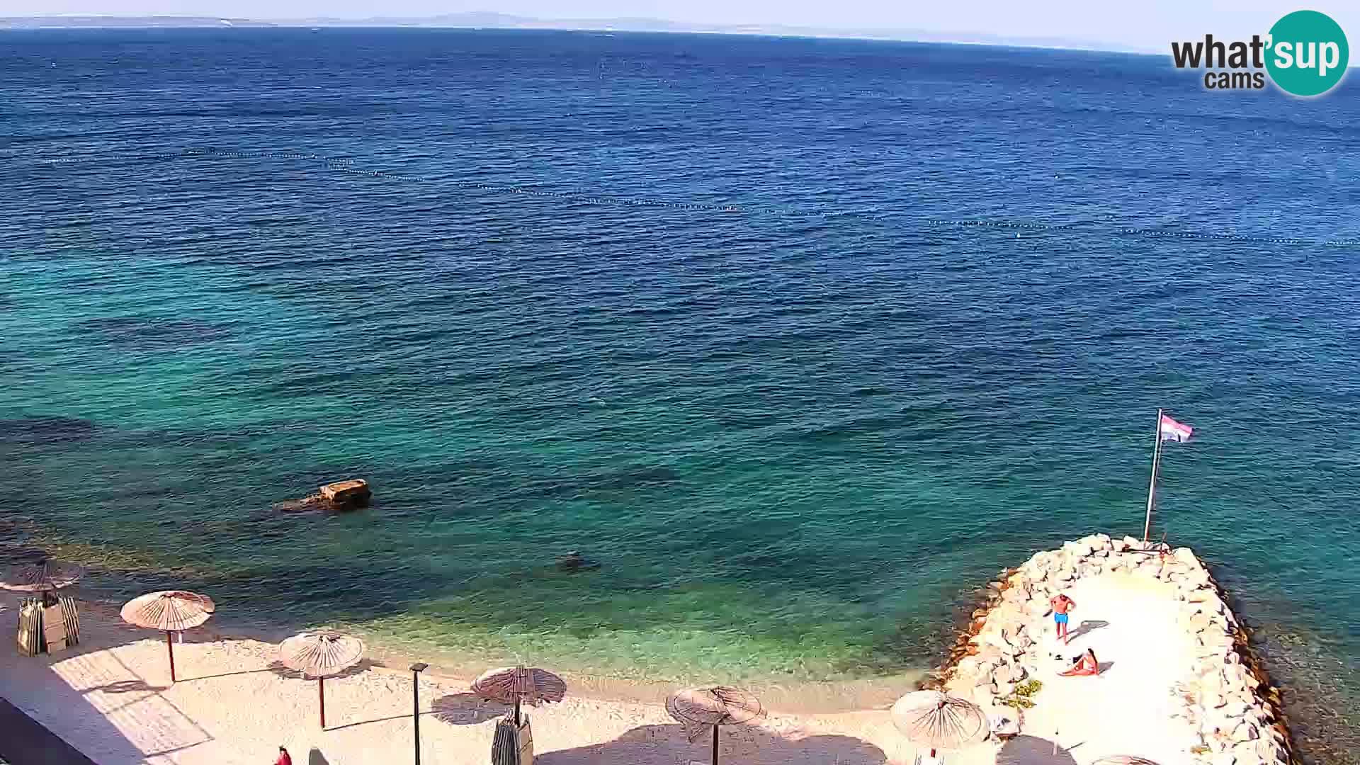 Webcam Playa de Podstrana – Vista en directo desde Hotel Split