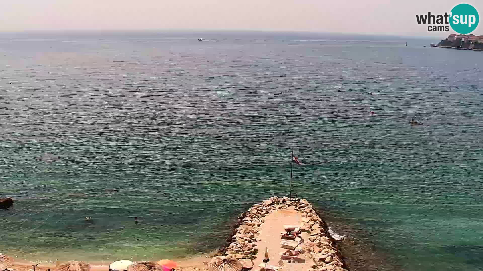 Webcam Playa de Podstrana – Vista en directo desde Hotel Split