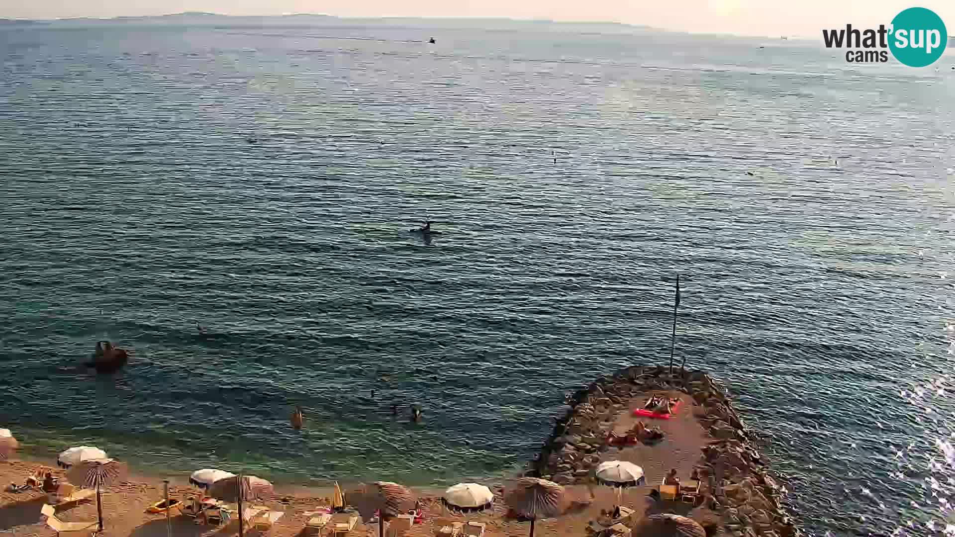 Webcam plage de Podstrana – Vue en direct depuis Hotel Split