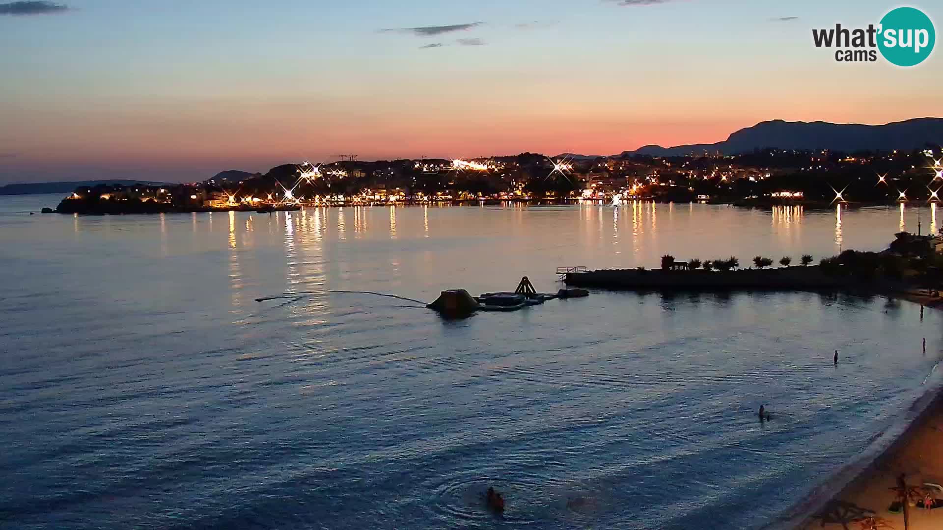 Webcam Playa de Podstrana – Vista en directo desde Hotel Split