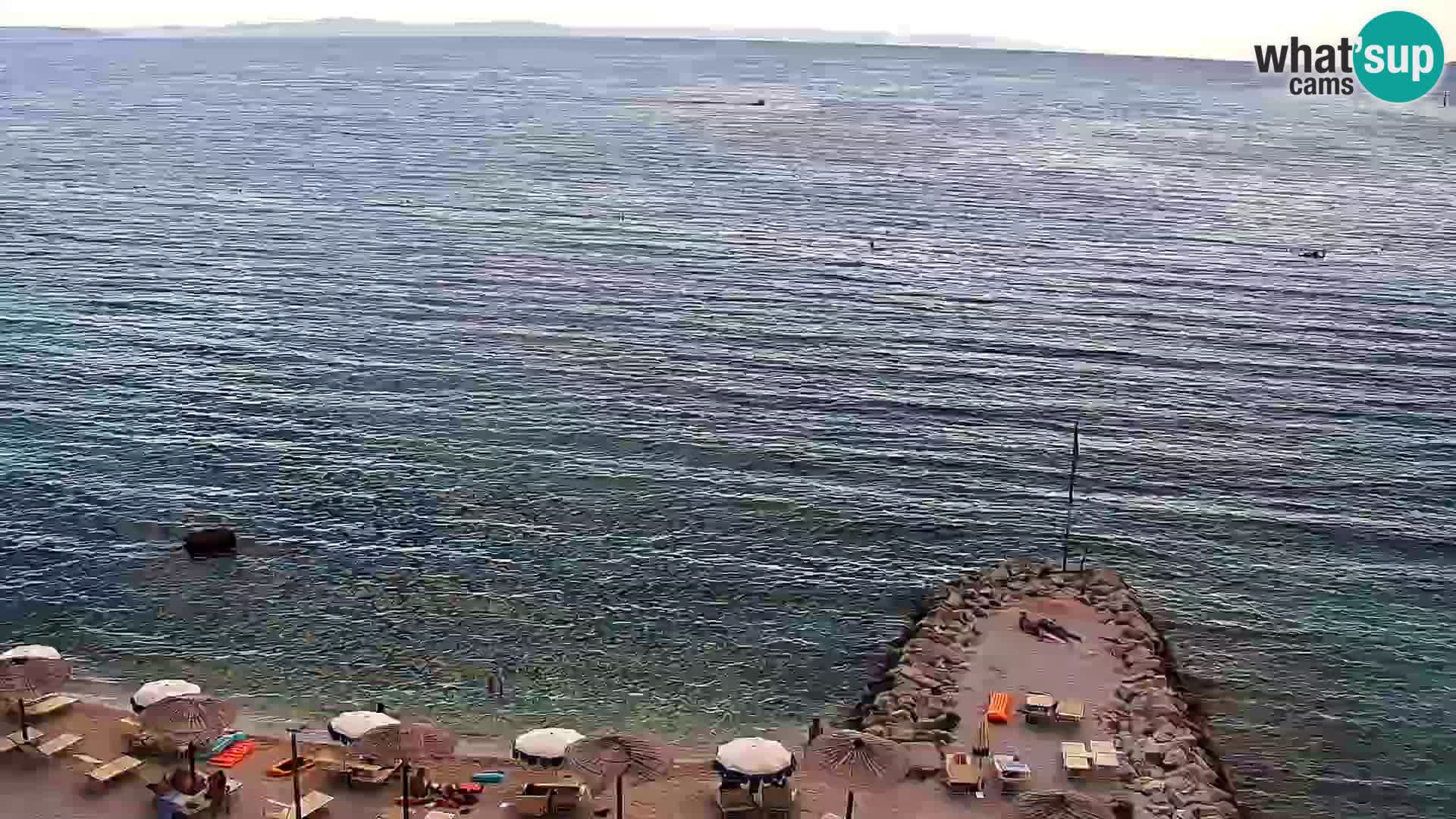 Web kamera Plaža Podstrana – Pogled uživo