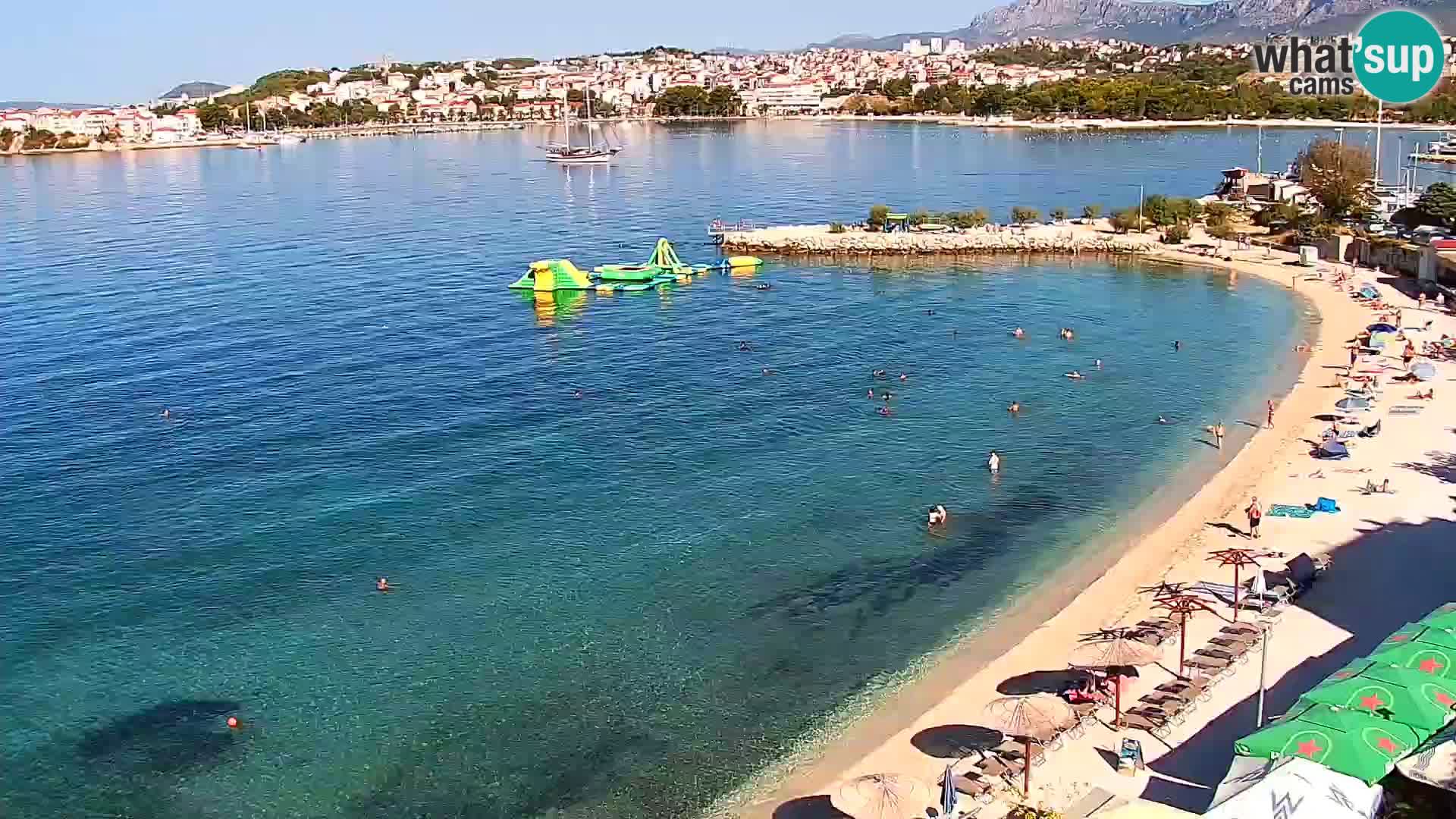 Spletna kamera Plaža Podstrana – Pogled v živo