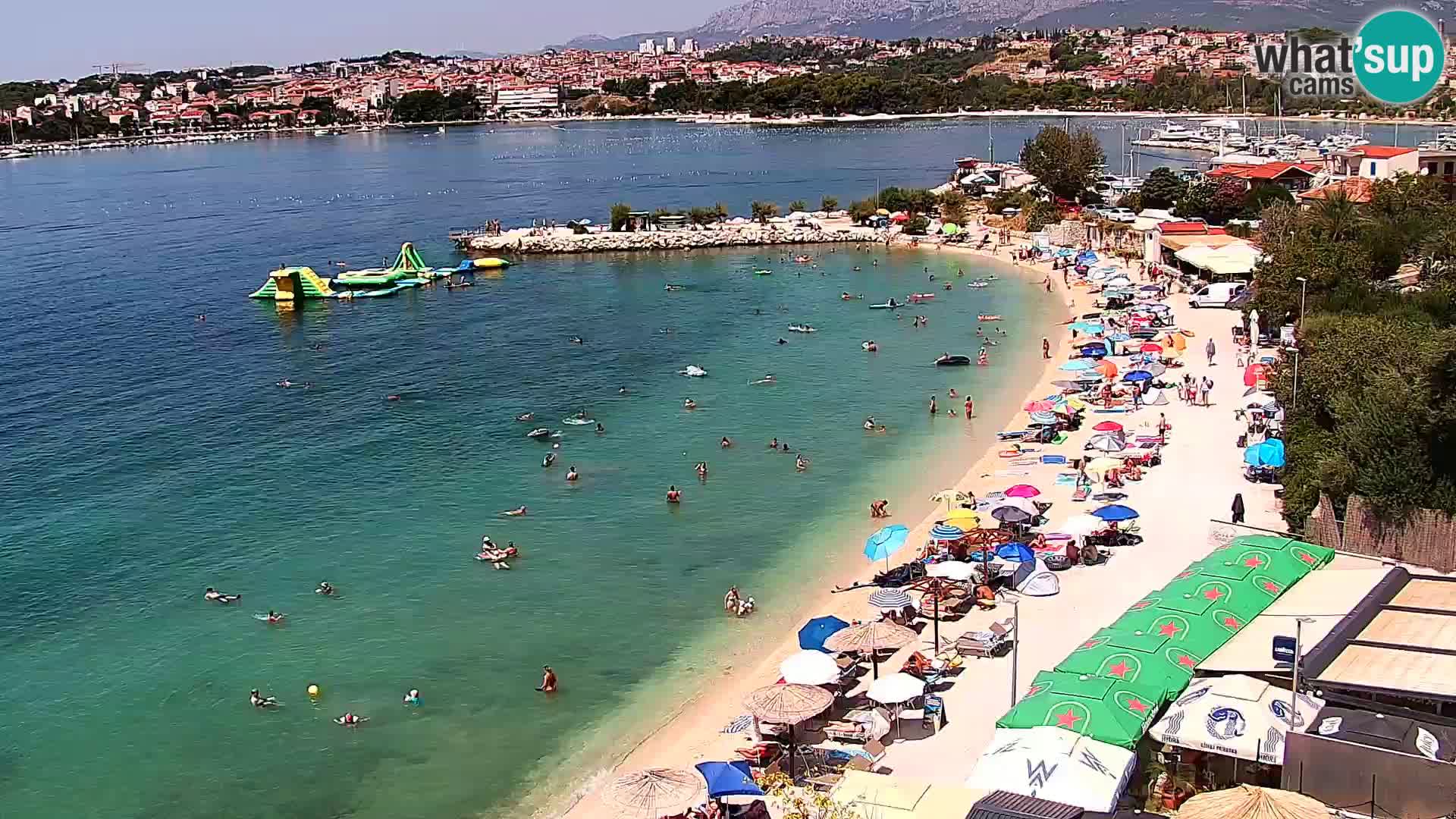 Webcam plage de Podstrana – Vue en direct depuis Hotel Split