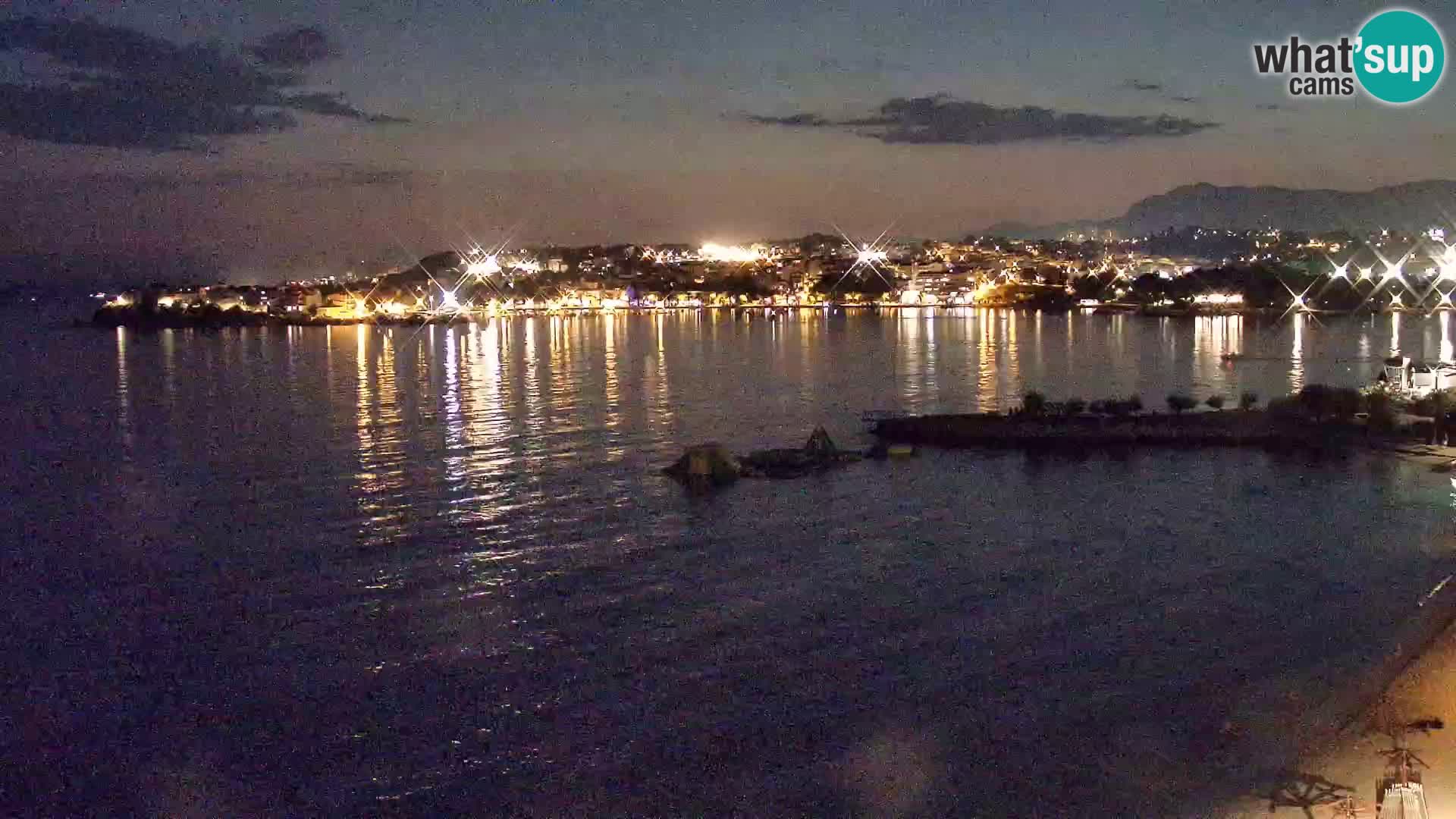 Webcam plage de Podstrana – Vue en direct depuis Hotel Split