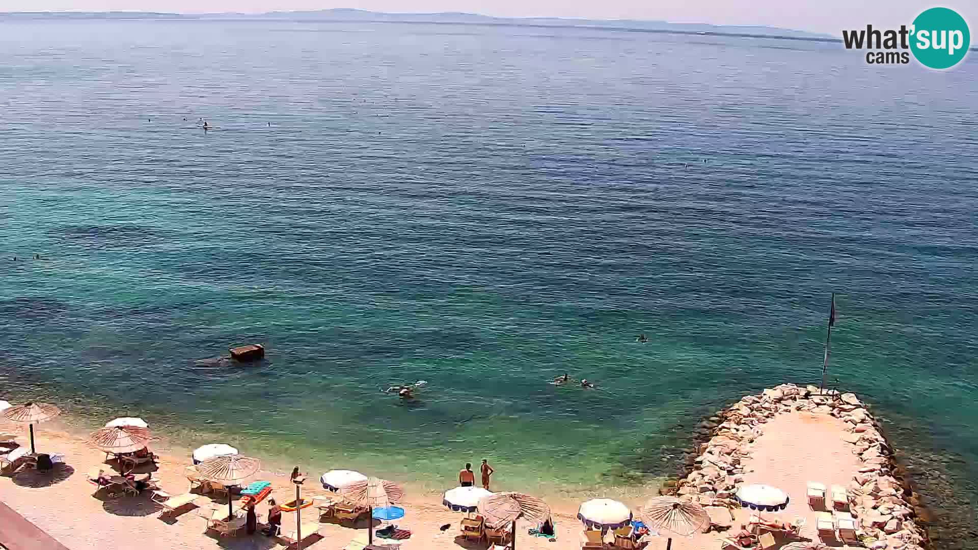Webcam plage de Podstrana – Vue en direct depuis Hotel Split