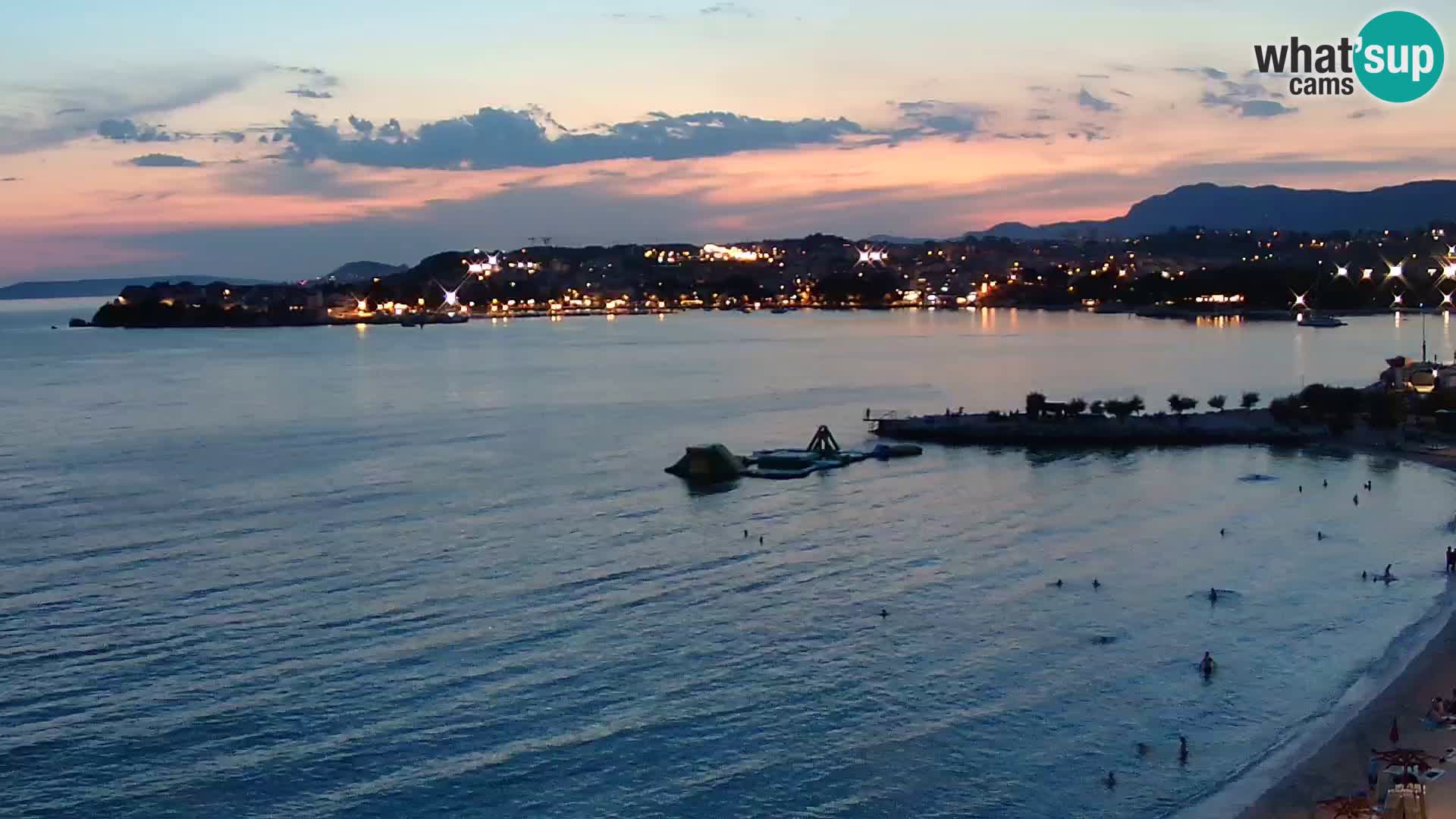 Webcam plage de Podstrana – Vue en direct depuis Hotel Split