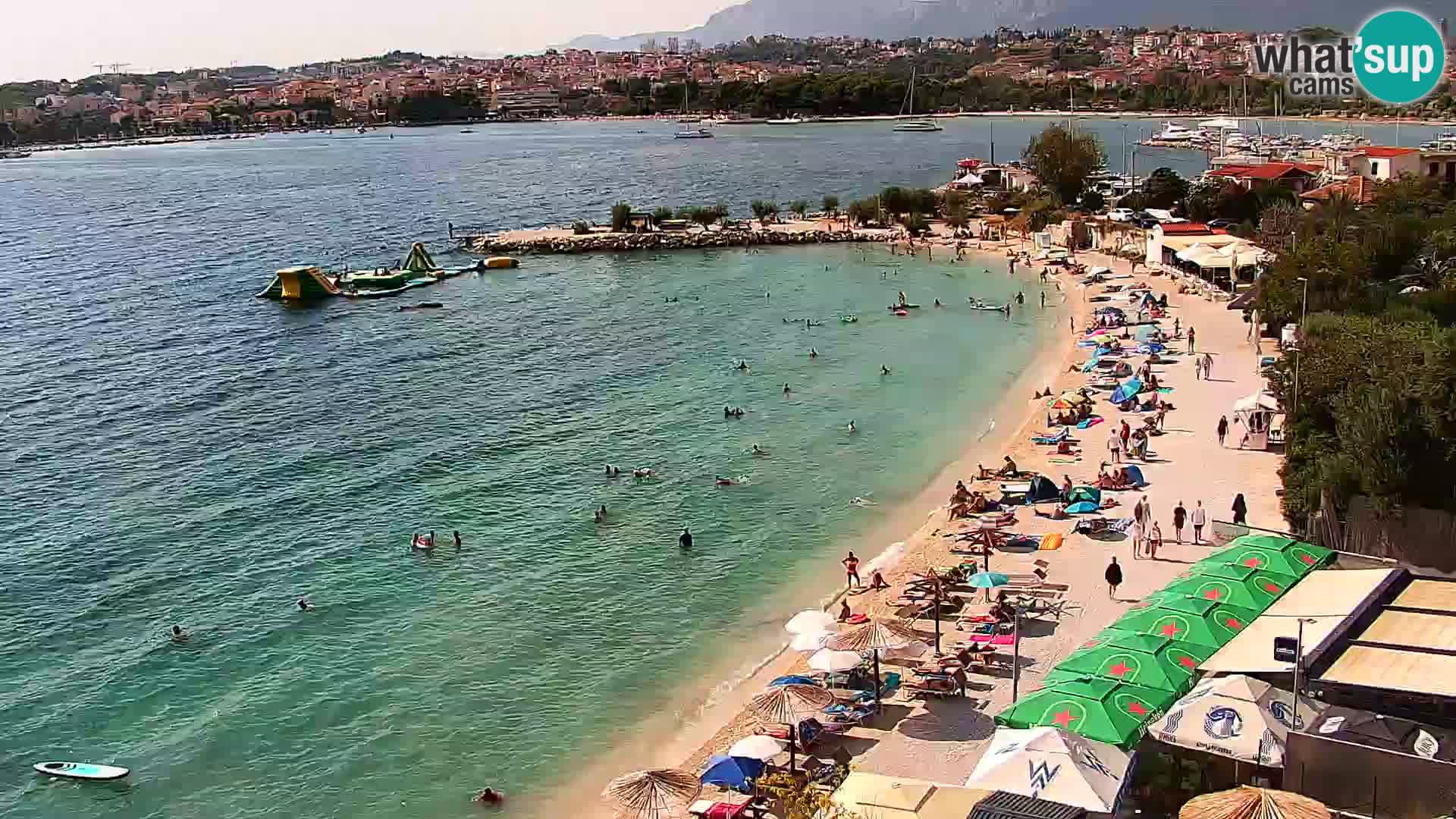 Spletna kamera Plaža Podstrana – Pogled v živo