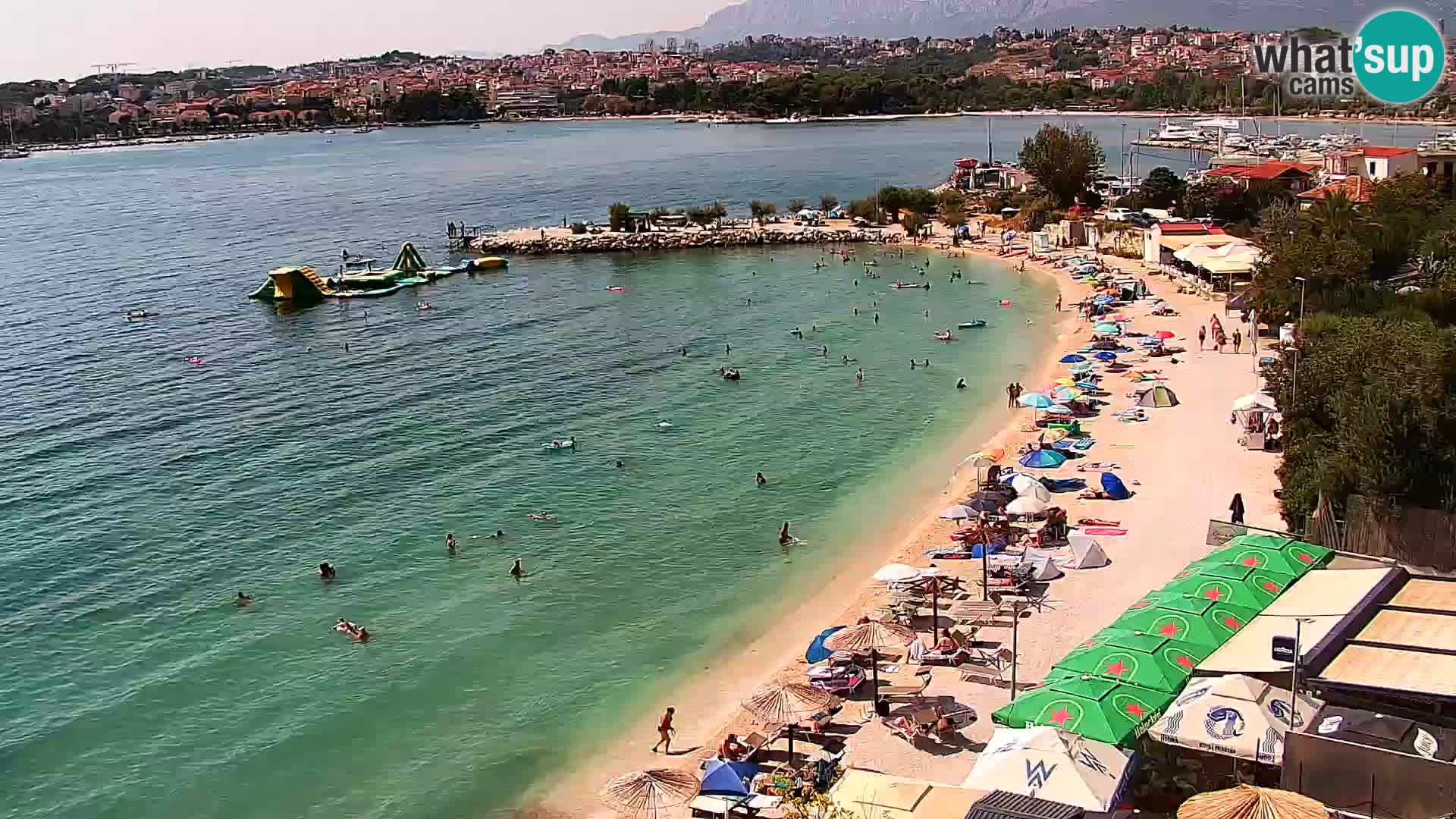Webcam plage de Podstrana – Vue en direct depuis Hotel Split