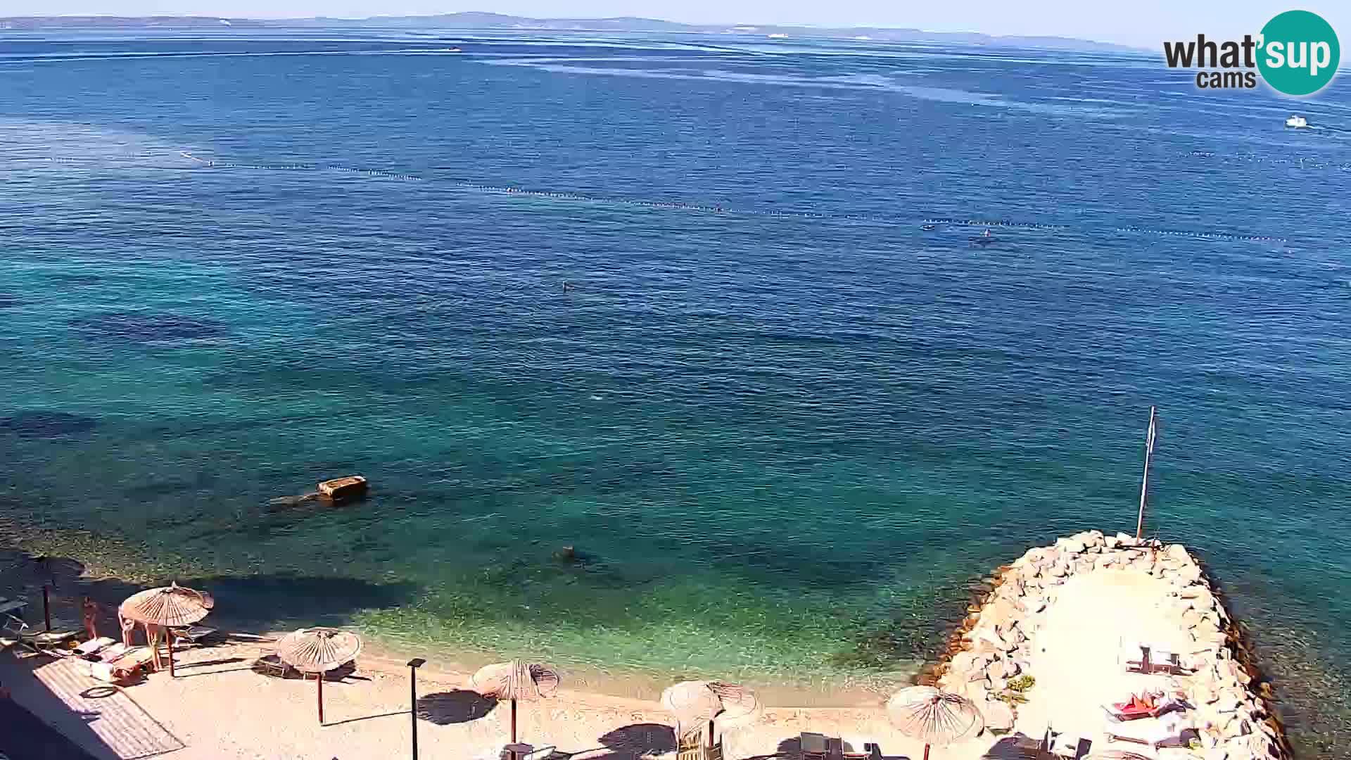 Webcam plage de Podstrana – Vue en direct depuis Hotel Split
