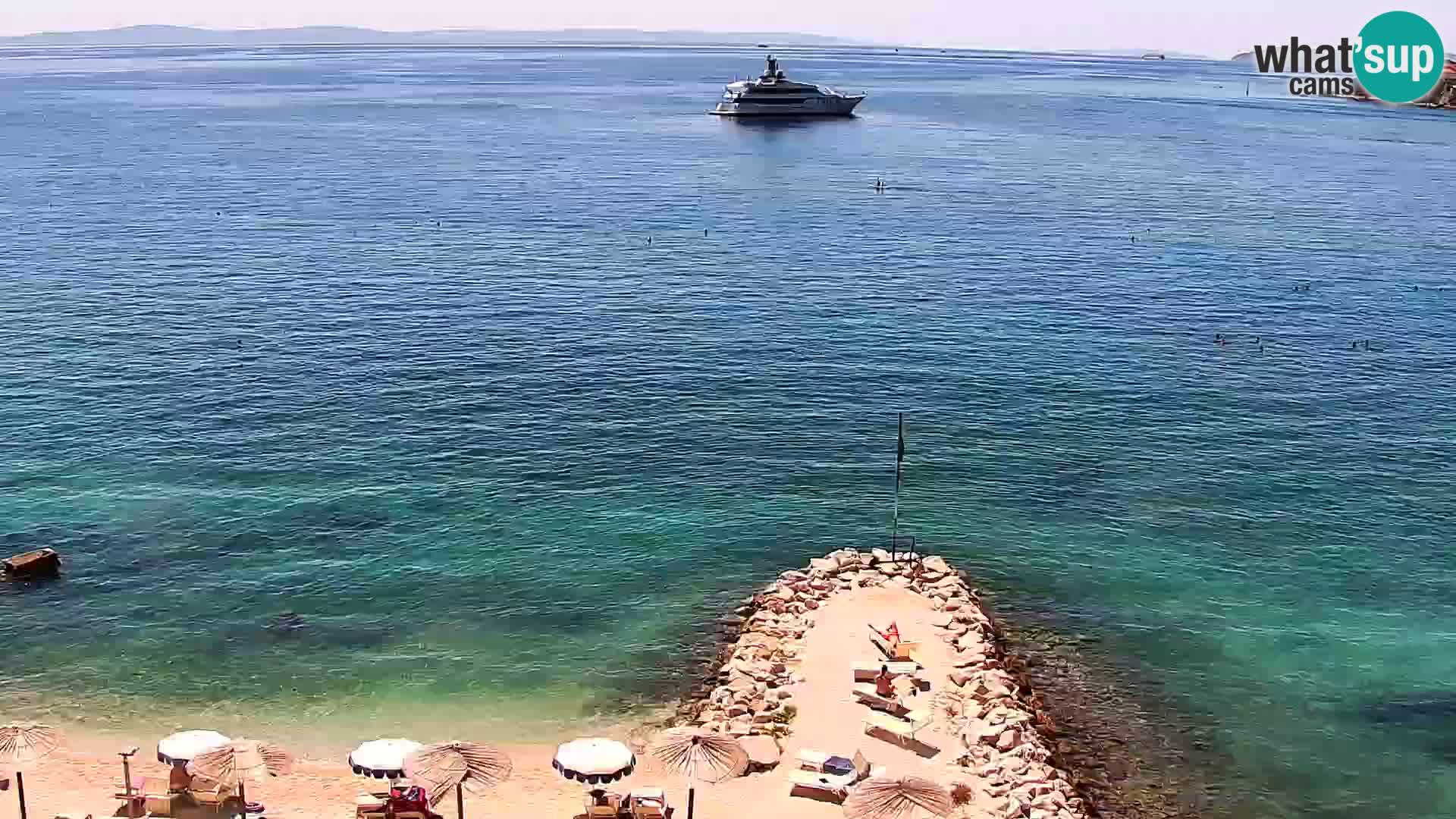 Webcam plage de Podstrana – Vue en direct depuis Hotel Split