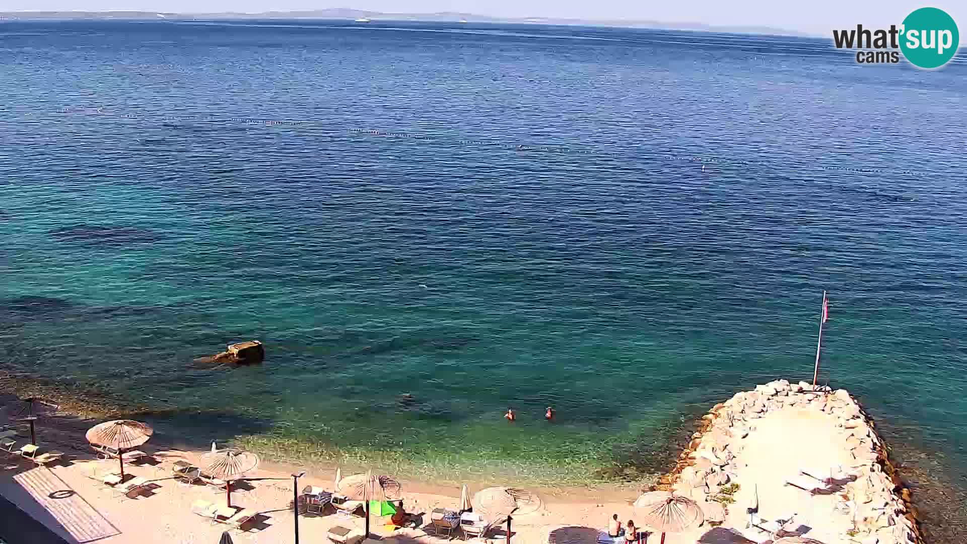 Web kamera Plaža Podstrana – Pogled uživo
