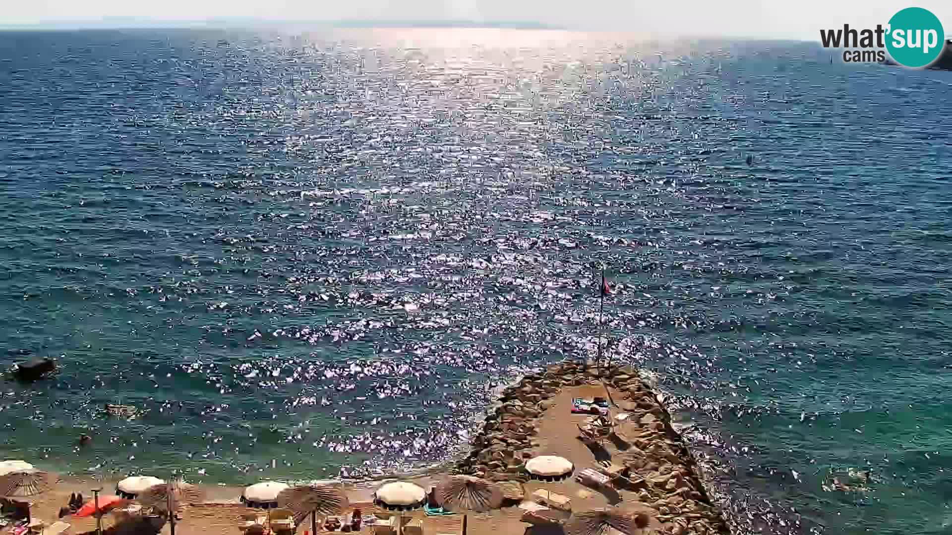 Webcam plage de Podstrana – Vue en direct depuis Hotel Split