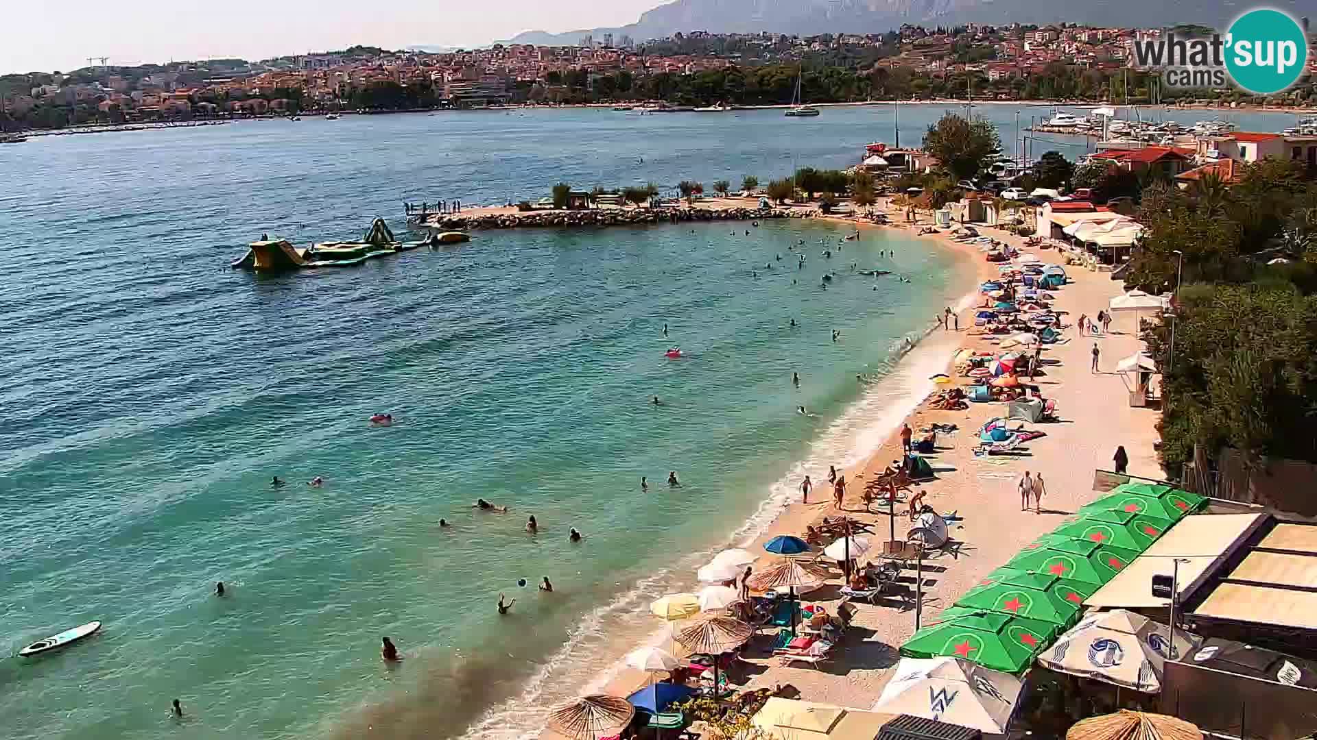 Spletna kamera Plaža Podstrana – Pogled v živo