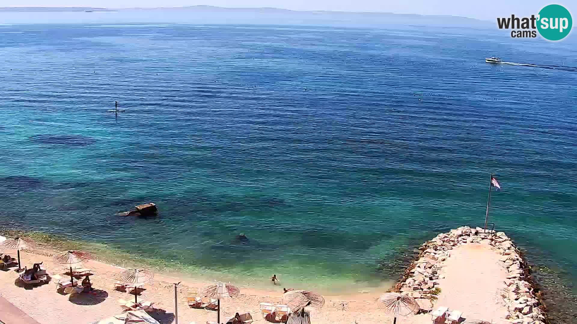 Web kamera Plaža Podstrana – Pogled uživo