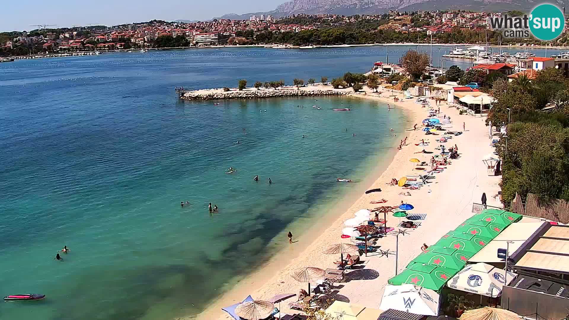 Webcam plage de Podstrana – Vue en direct depuis Hotel Split