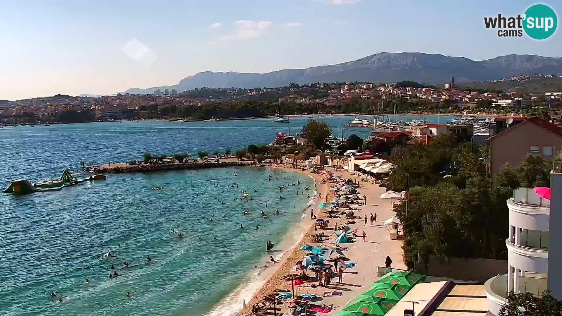 Webcam plage de Podstrana – Vue en direct depuis Hotel Split