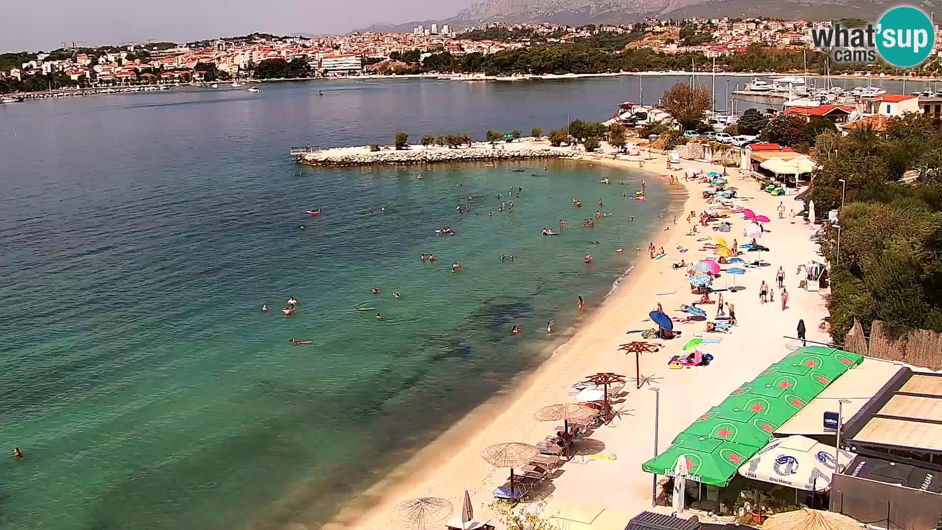 Spletna kamera Plaža Podstrana – Pogled v živo