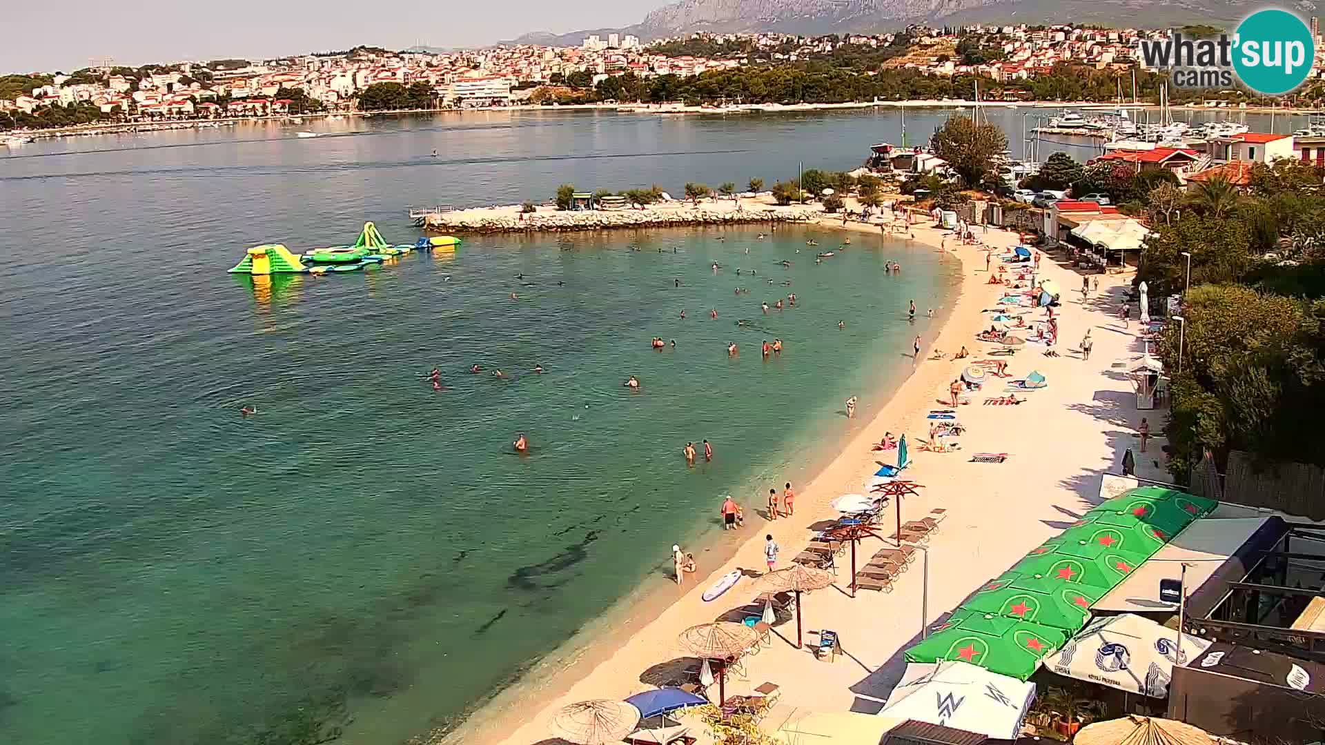 Spletna kamera Plaža Podstrana – Pogled v živo