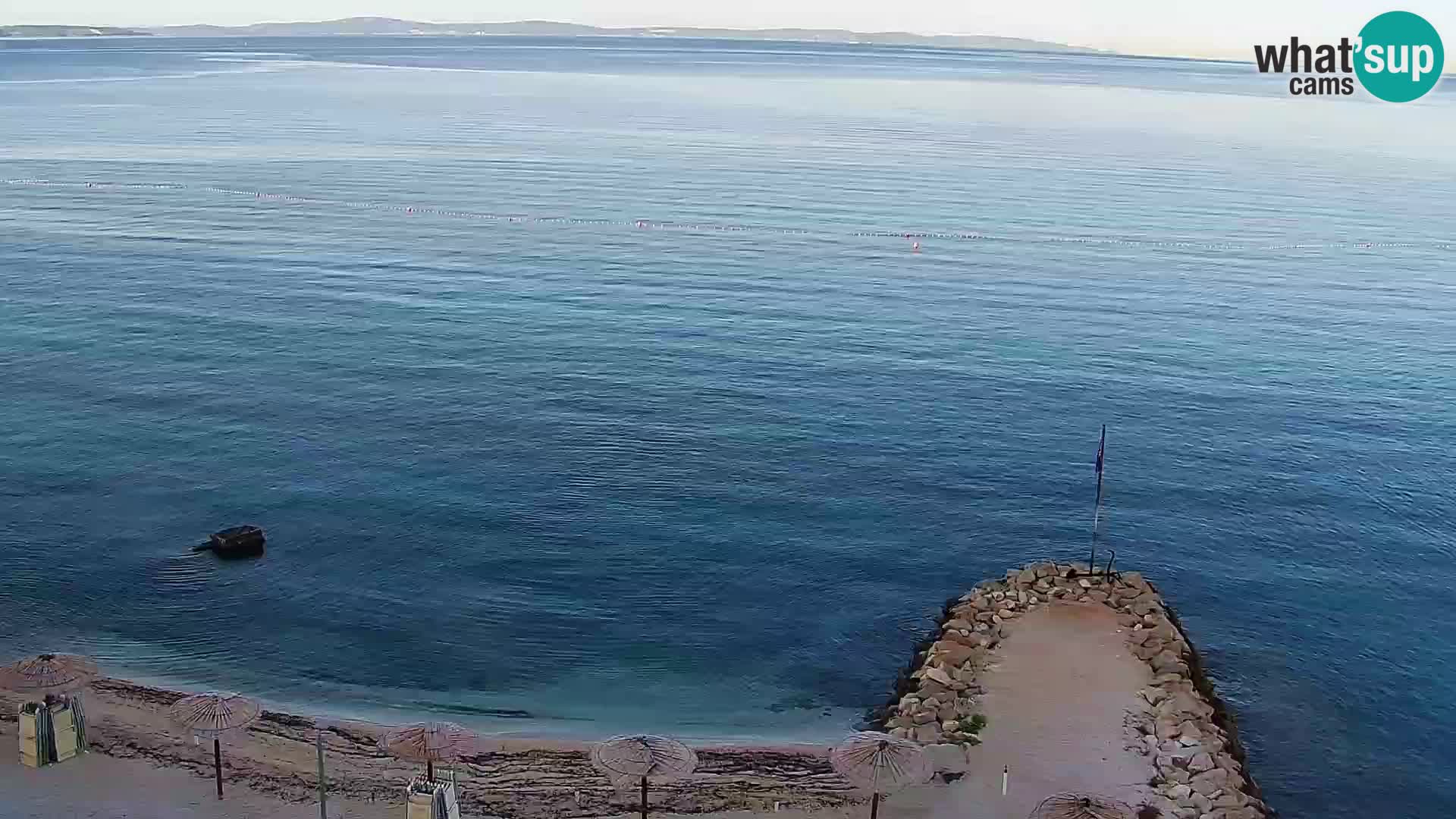 Webcam Playa de Podstrana – Vista en directo desde Hotel Split