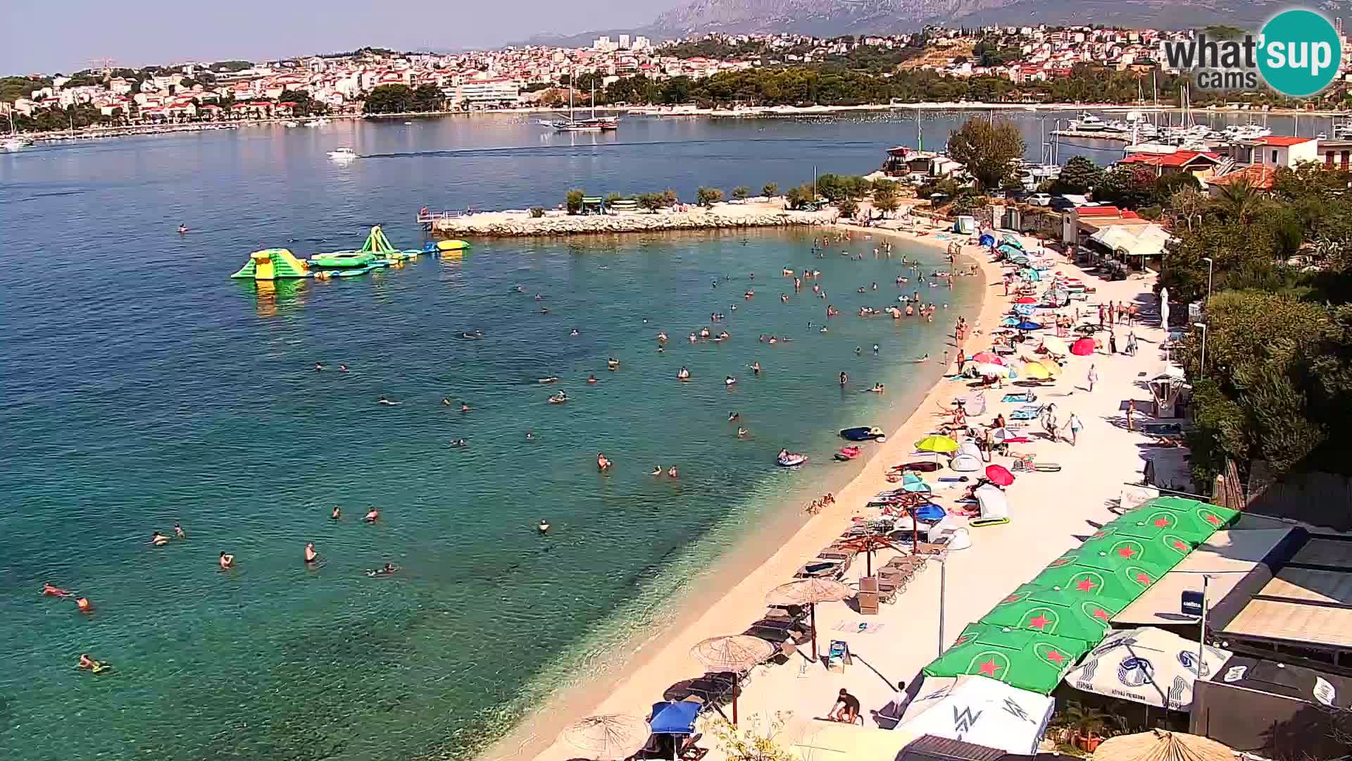 Webcam plage de Podstrana – Vue en direct depuis Hotel Split
