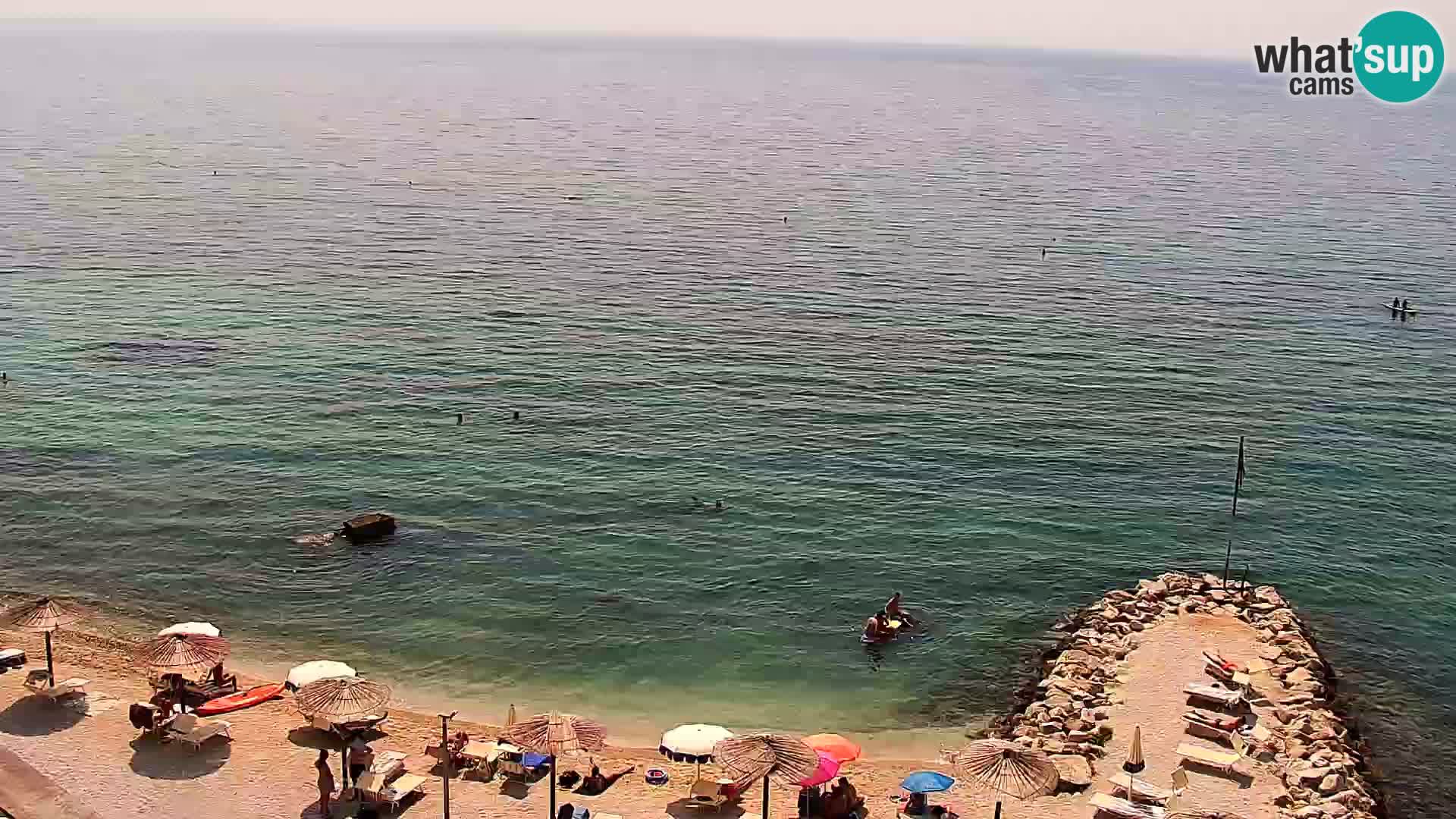 Webcam plage de Podstrana – Vue en direct depuis Hotel Split