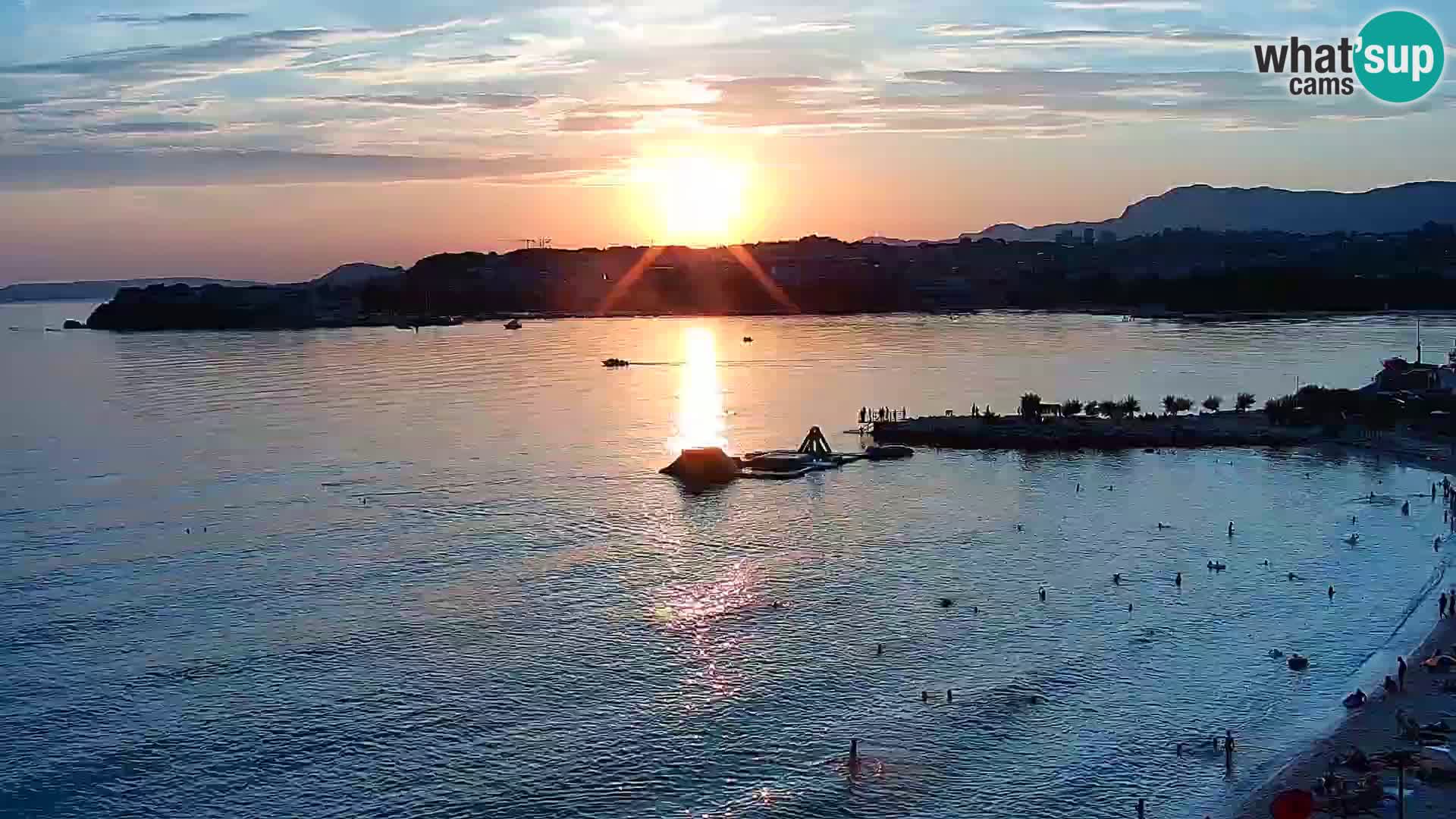 Spletna kamera Plaža Podstrana – Pogled v živo