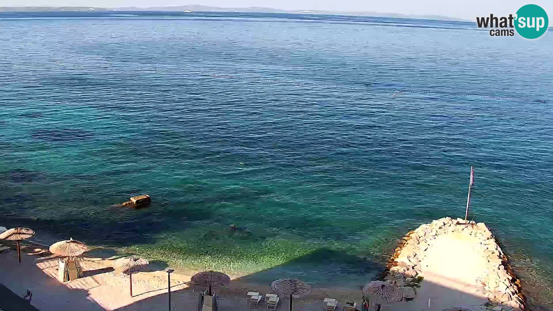 Web kamera Plaža Podstrana – Pogled uživo