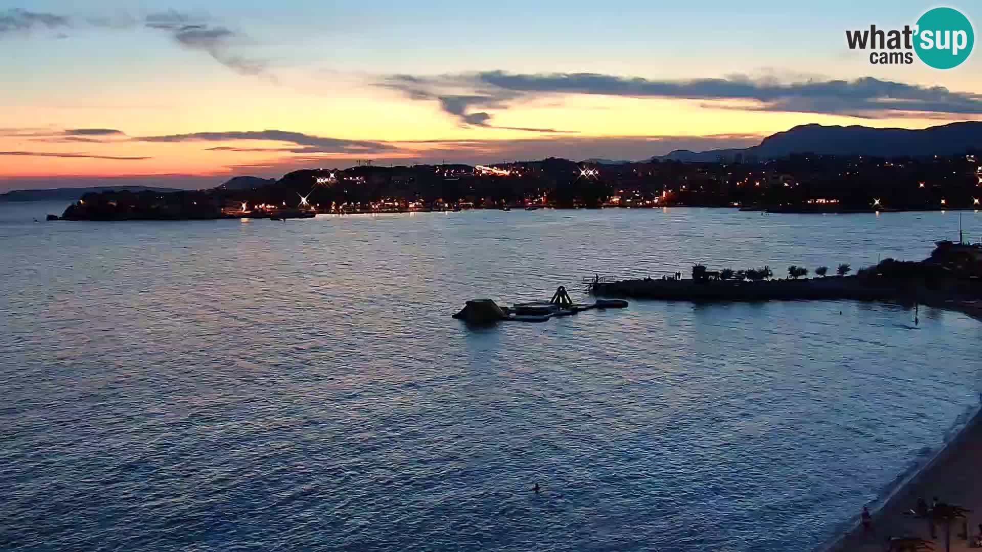 Webcam Playa de Podstrana – Vista en directo desde Hotel Split