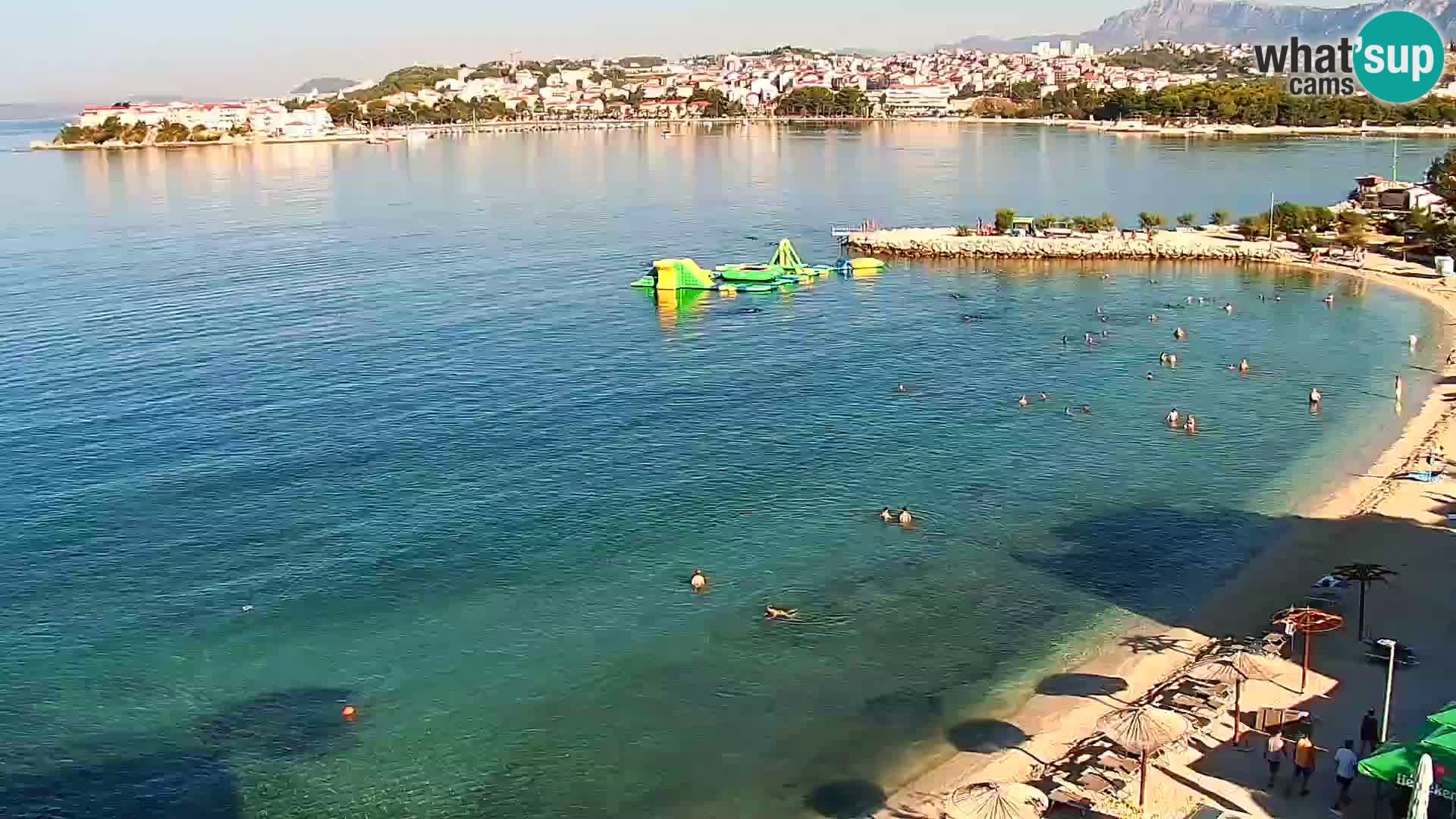 Web kamera Plaža Podstrana – Pogled uživo