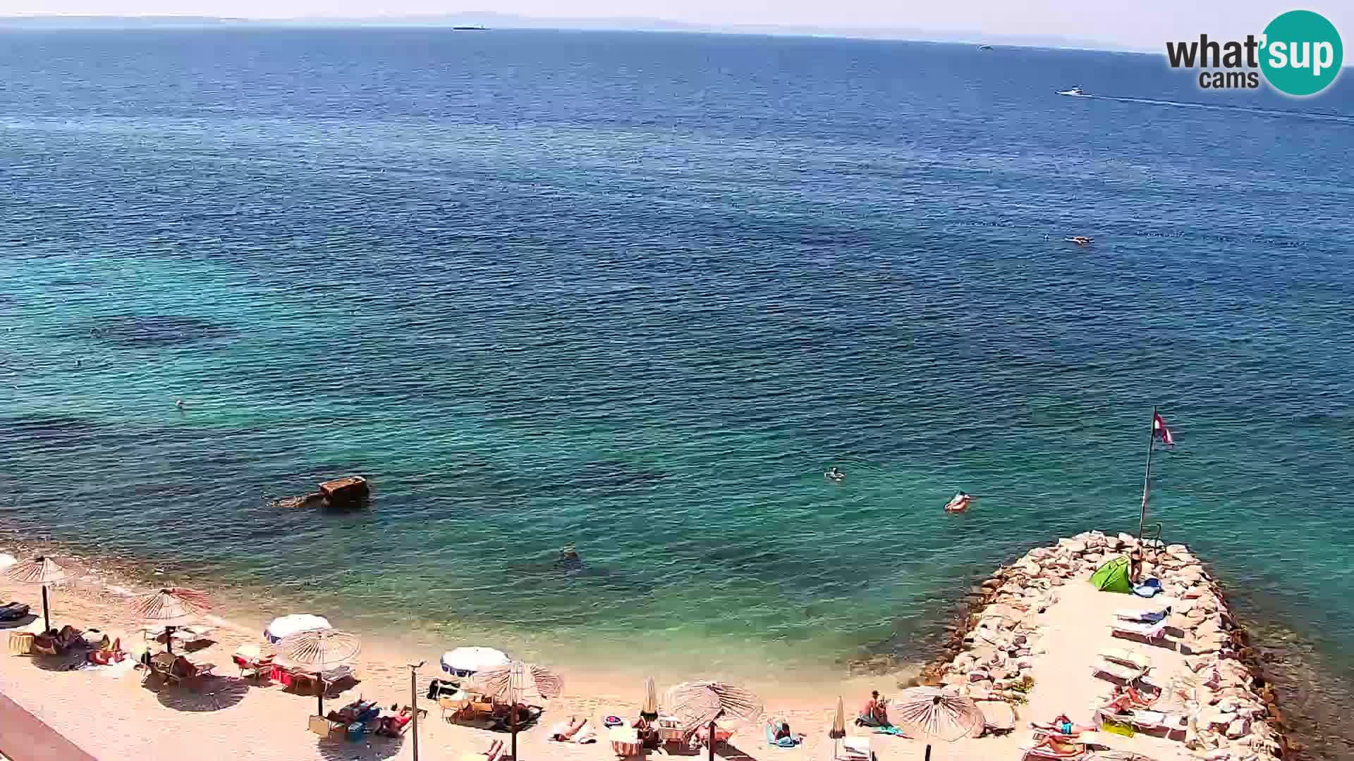 Webcam plage de Podstrana – Vue en direct depuis Hotel Split