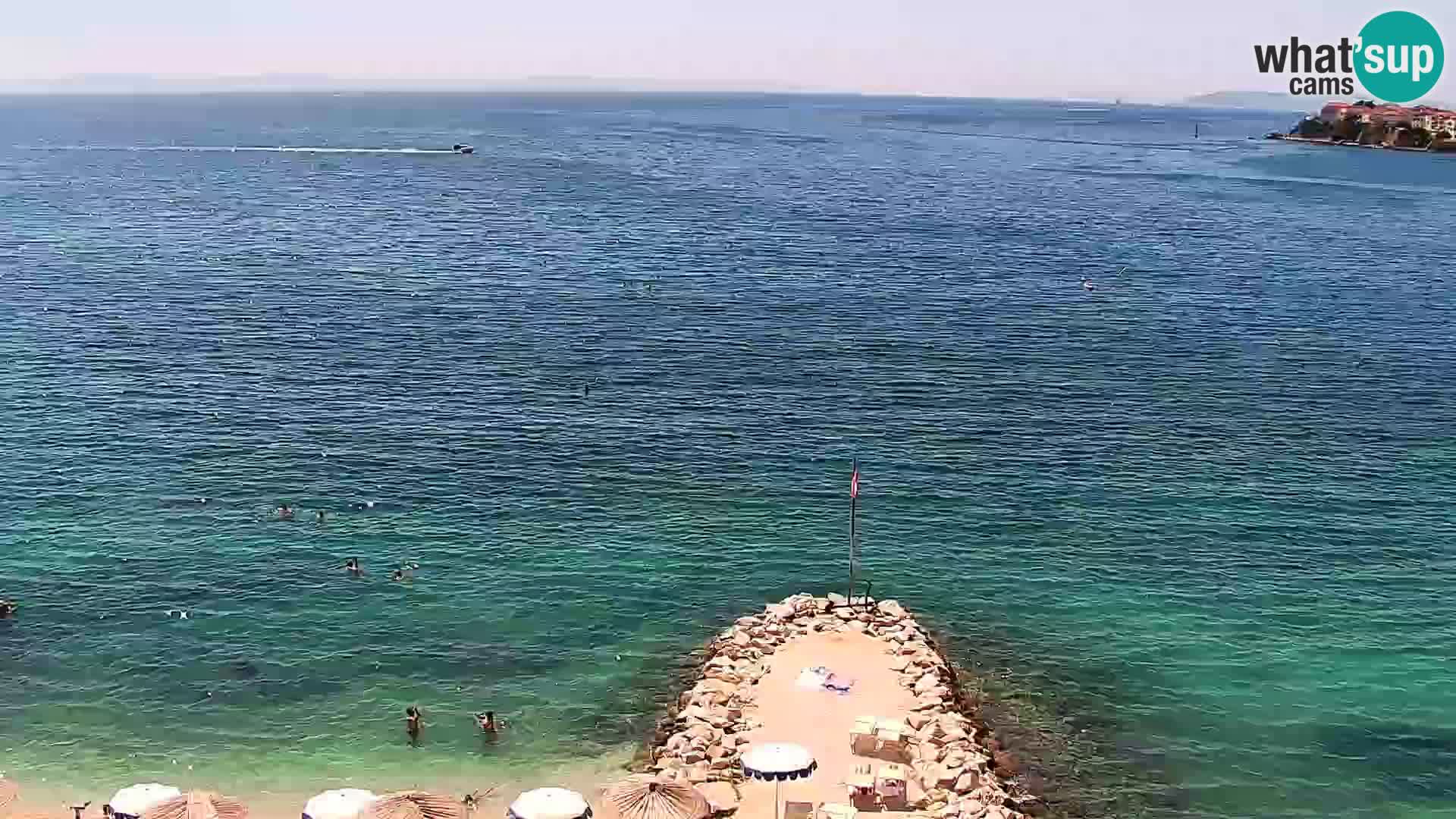 Webcam Playa de Podstrana – Vista en directo desde Hotel Split